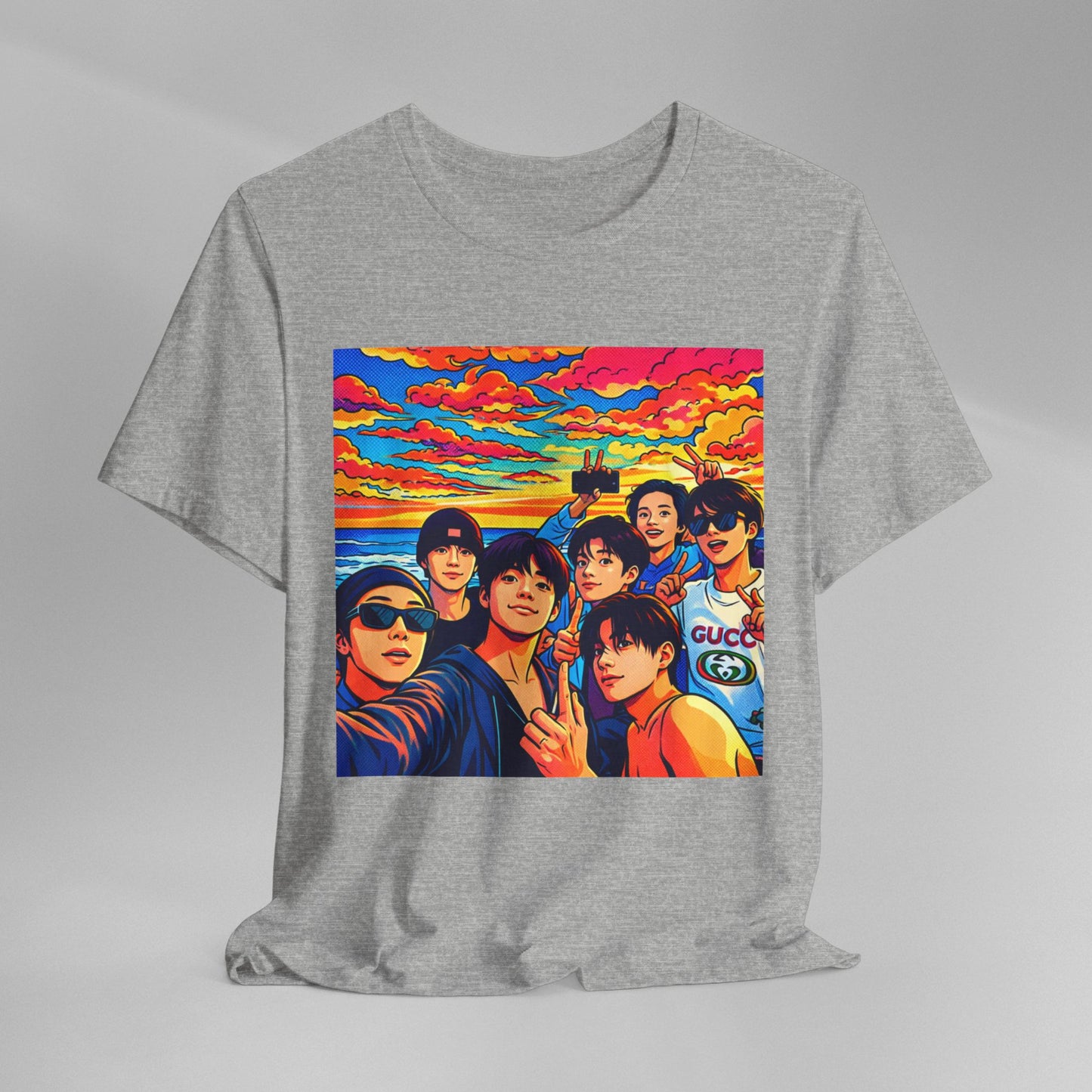 BTS Vibrant Sunset Group Portrait Tee