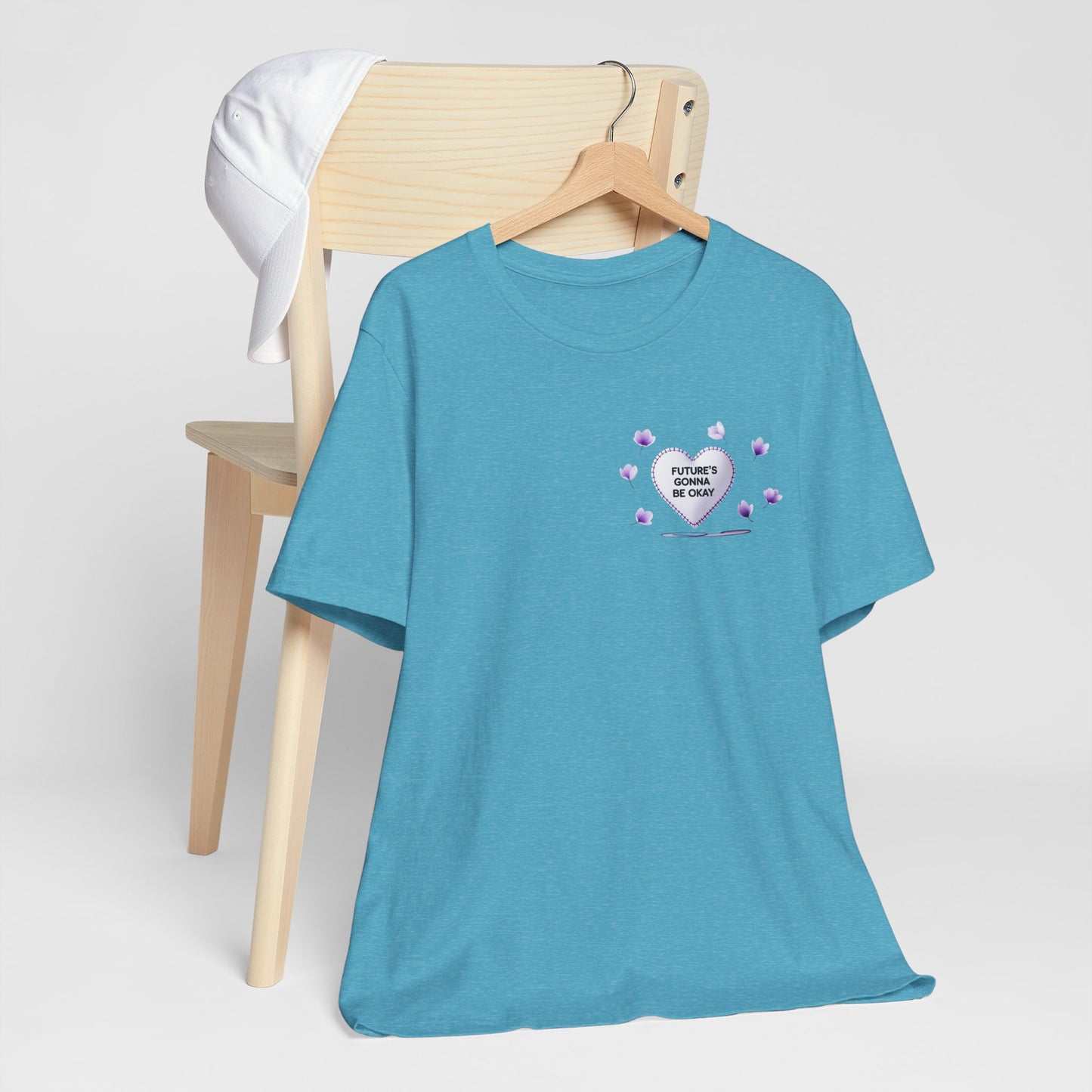 Future's Gonna Be Okay T-Shirt — Purple Heart Positive Graphic Tee