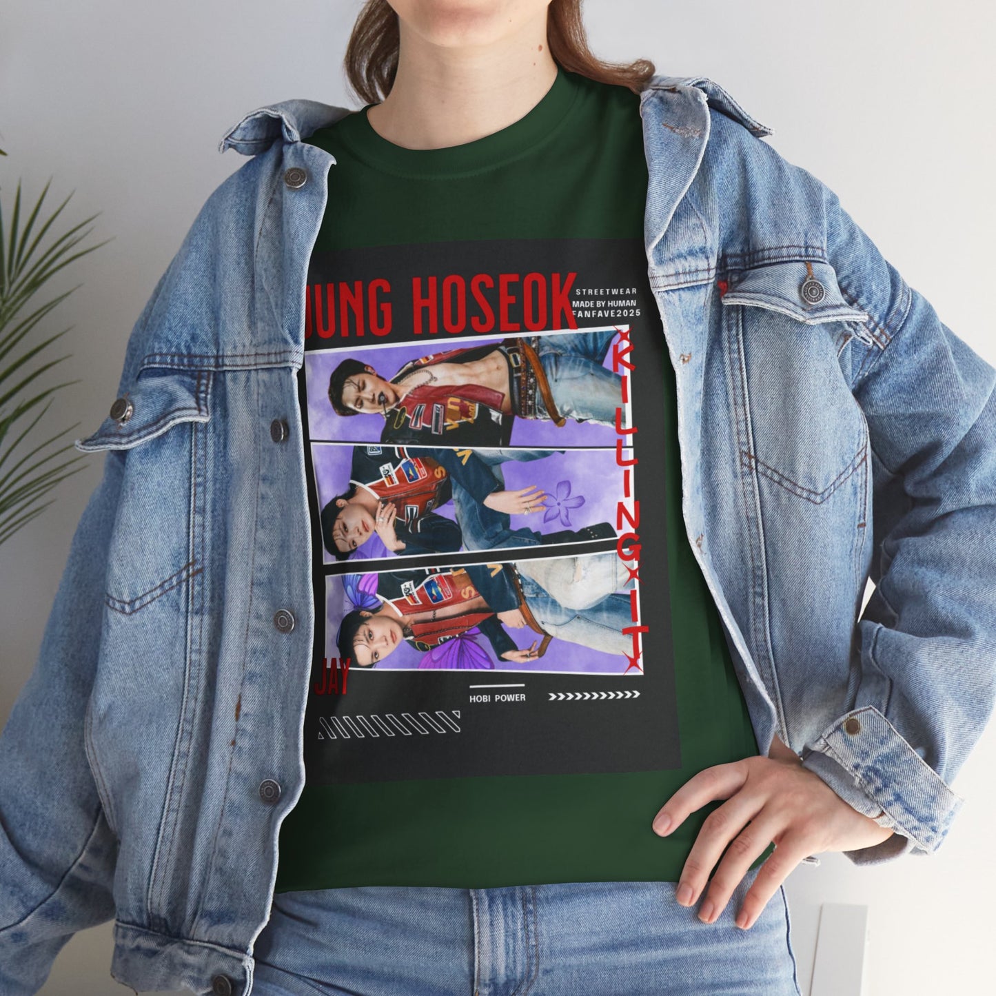 Jung Hoseok Photo Collage Tee — Retro K-Pop Fan Shirt