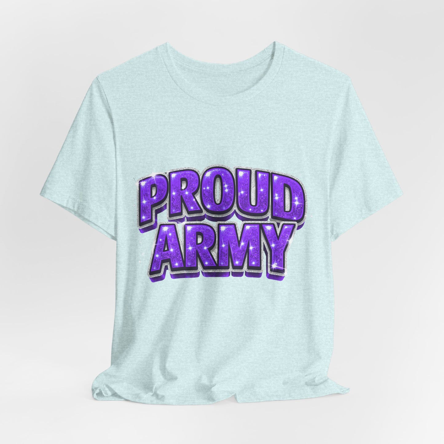 Proud Army T-Shirt — Bold Purple BTS Support Tee