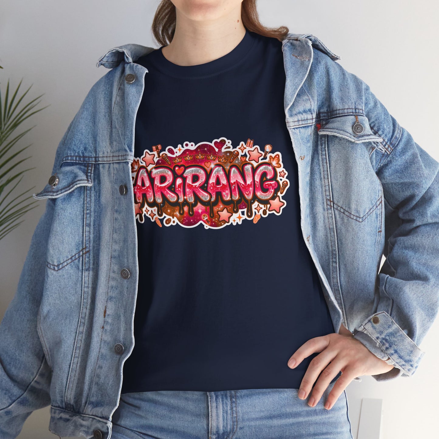 BTS Arirang Floral Graphic Tee - Korean Music Tribute Shirt