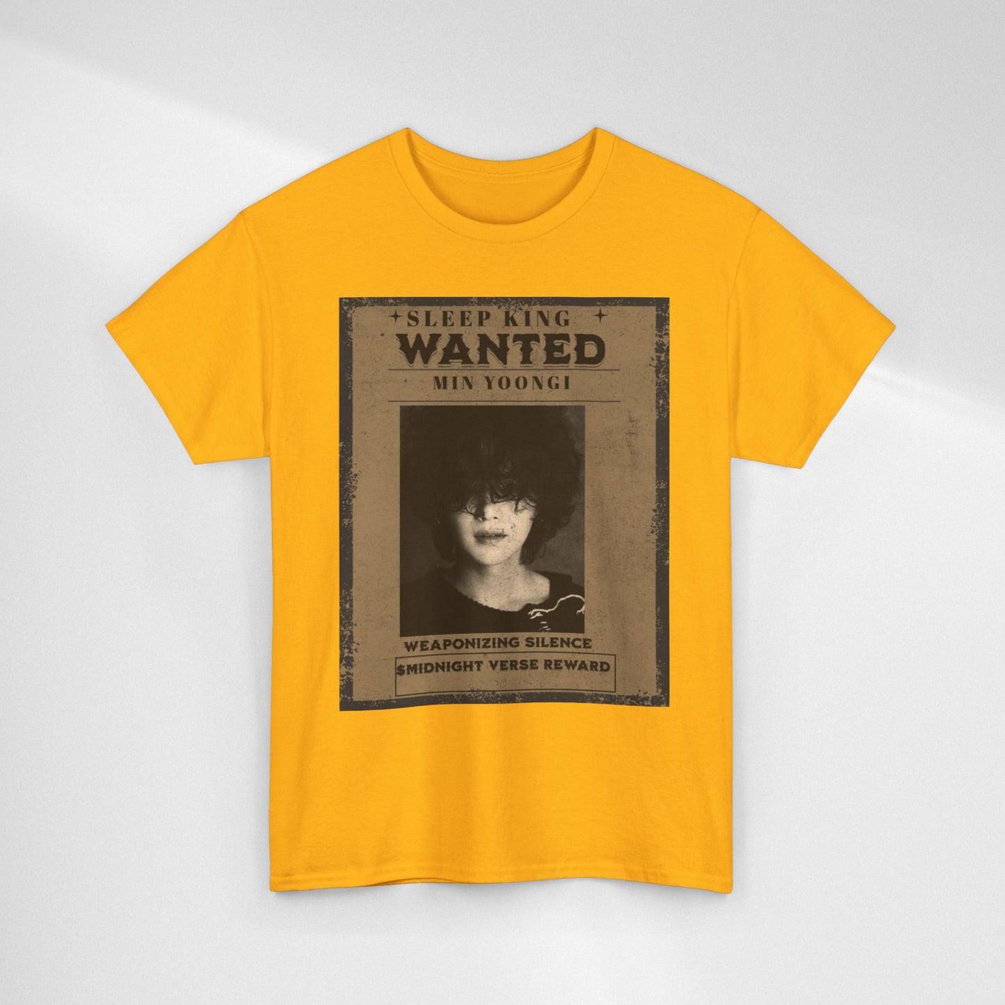 Suga Vintage “Sleeping Wanted” Retro Poster T-Shirt