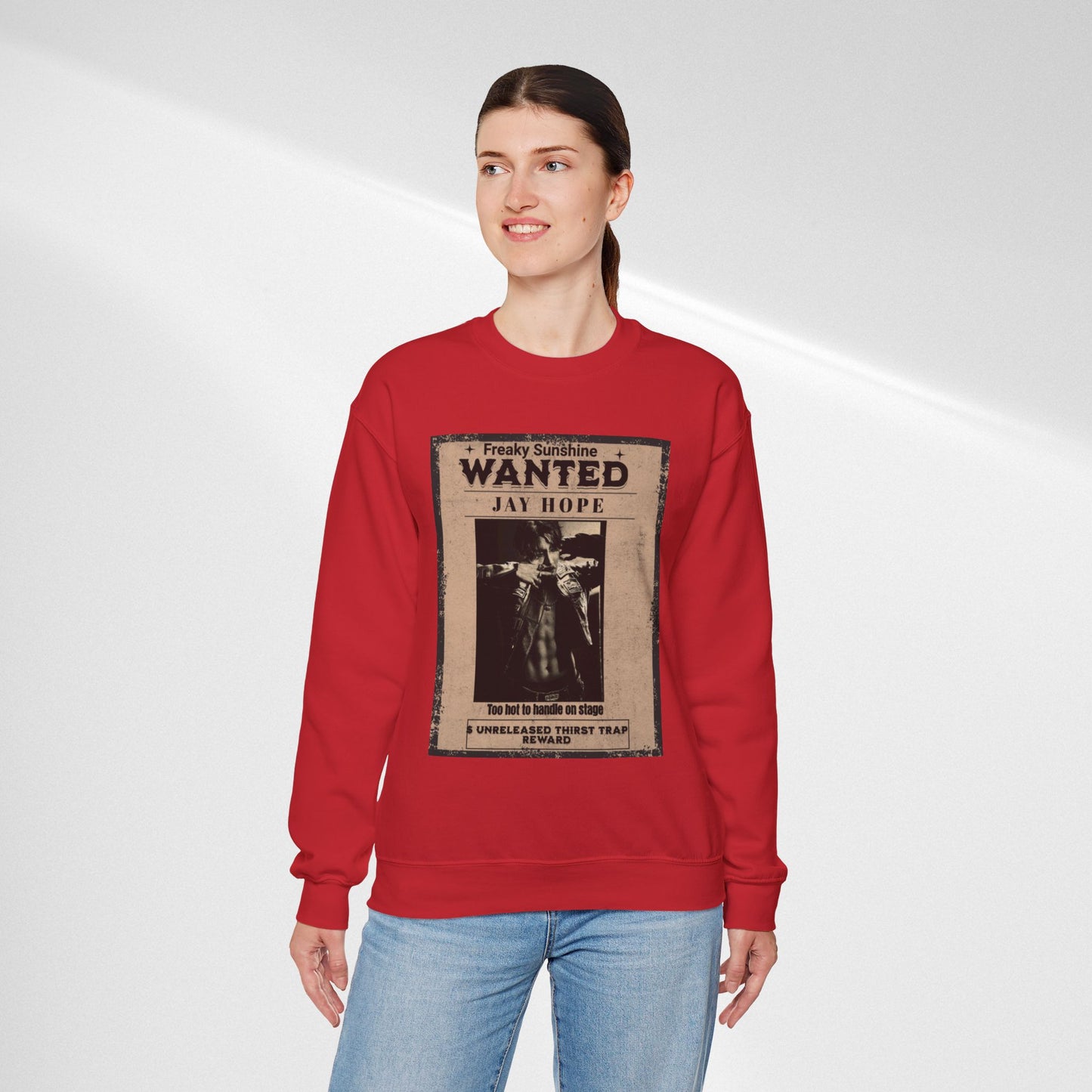 Wanted 'Jay Hope' Vintage Poster Sweatshirt – Retro Western Graphic Crewneck