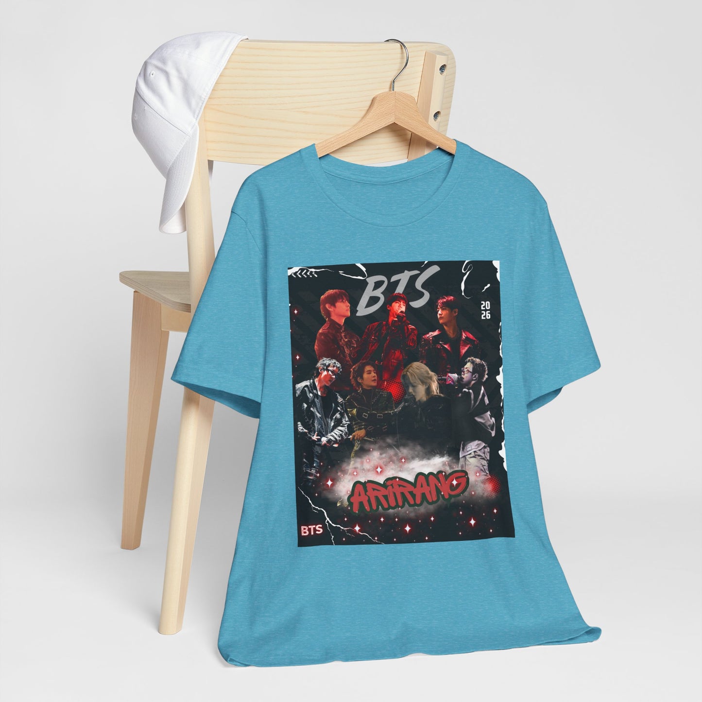 BTS ARIRANG Band Graphic Tee — 'BTS ARMY' Retro Concert Poster Shirt