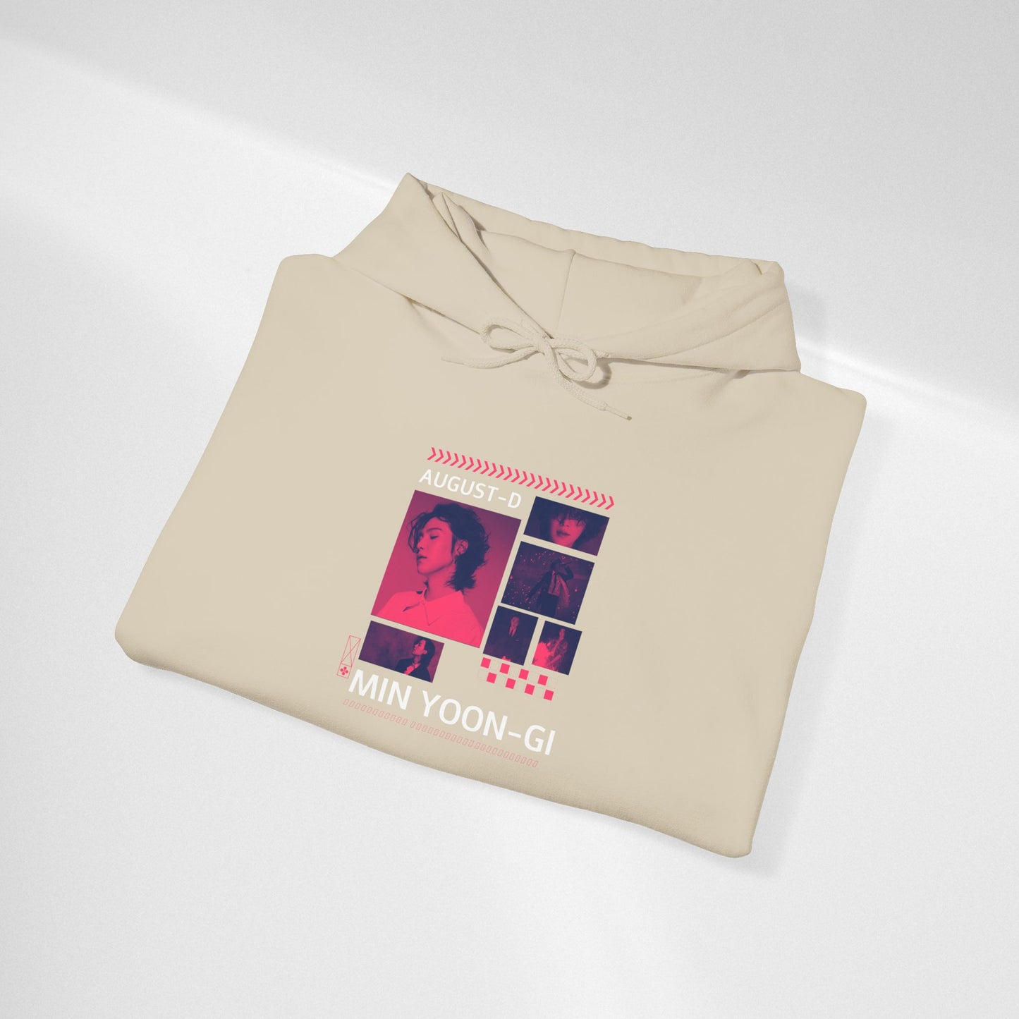 Min Yoon-gi Photo Grid Hoodie — K-Pop Retro Tour Aesthetic