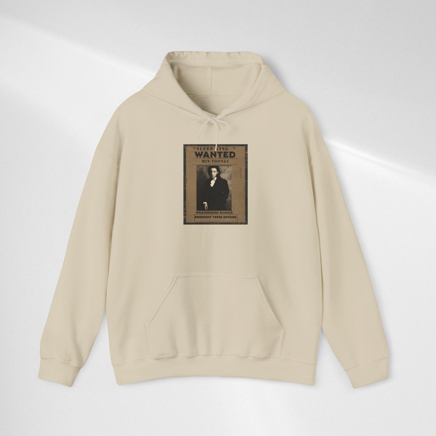 Suga Wanted Poster Hoodie — Vintage 'Wanted' Photo Sweatshirt