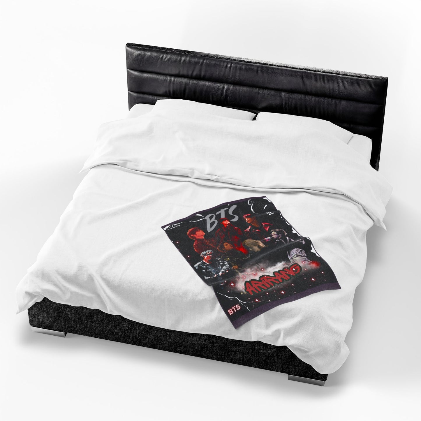 Velveteen Plush Blanket — BTS 'Arirang' Collage Fan Throw
