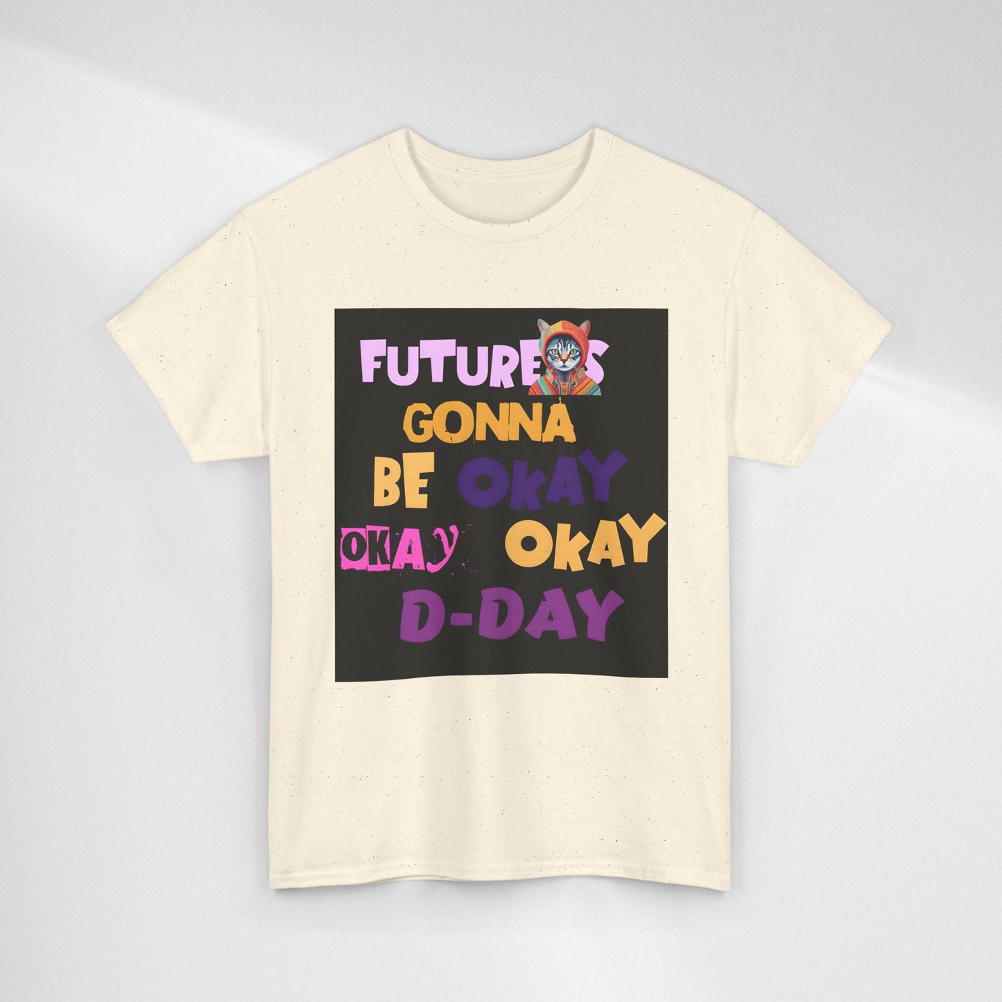 Future's Gonna Be Okay D-Day T-Shirt — Positive Retro Graphic Tee