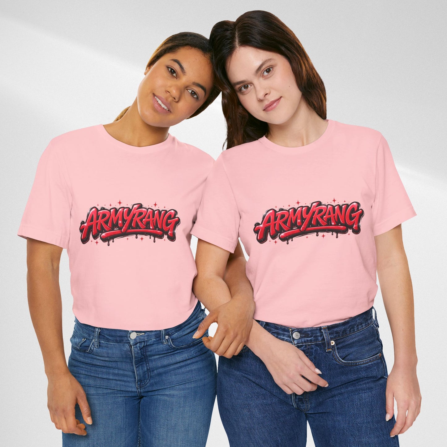 BTS T-Shirt — 'ARMYRANG' Red Graffiti Logo Tee