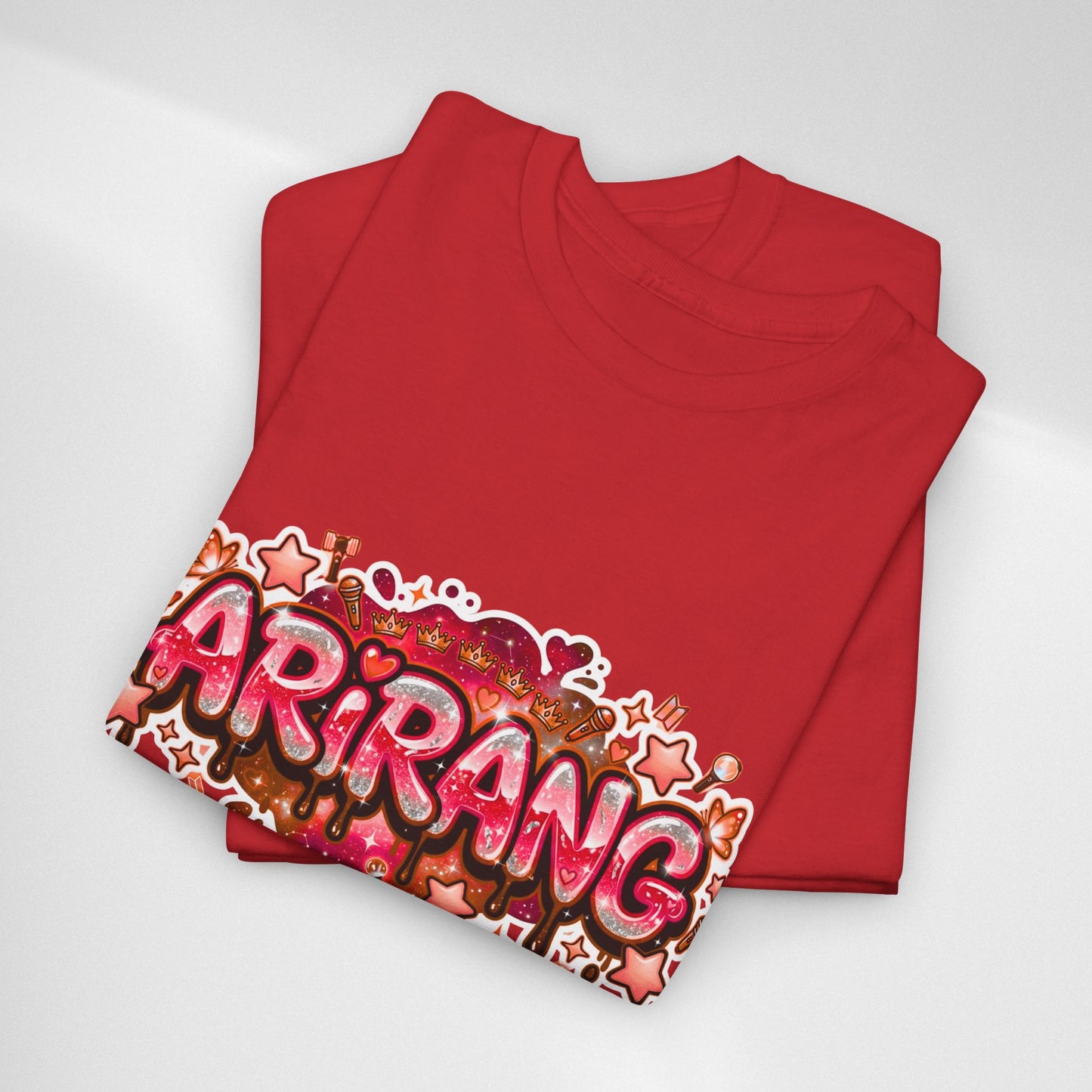 BTS Arirang Floral Graphic Tee - Korean Music Tribute Shirt