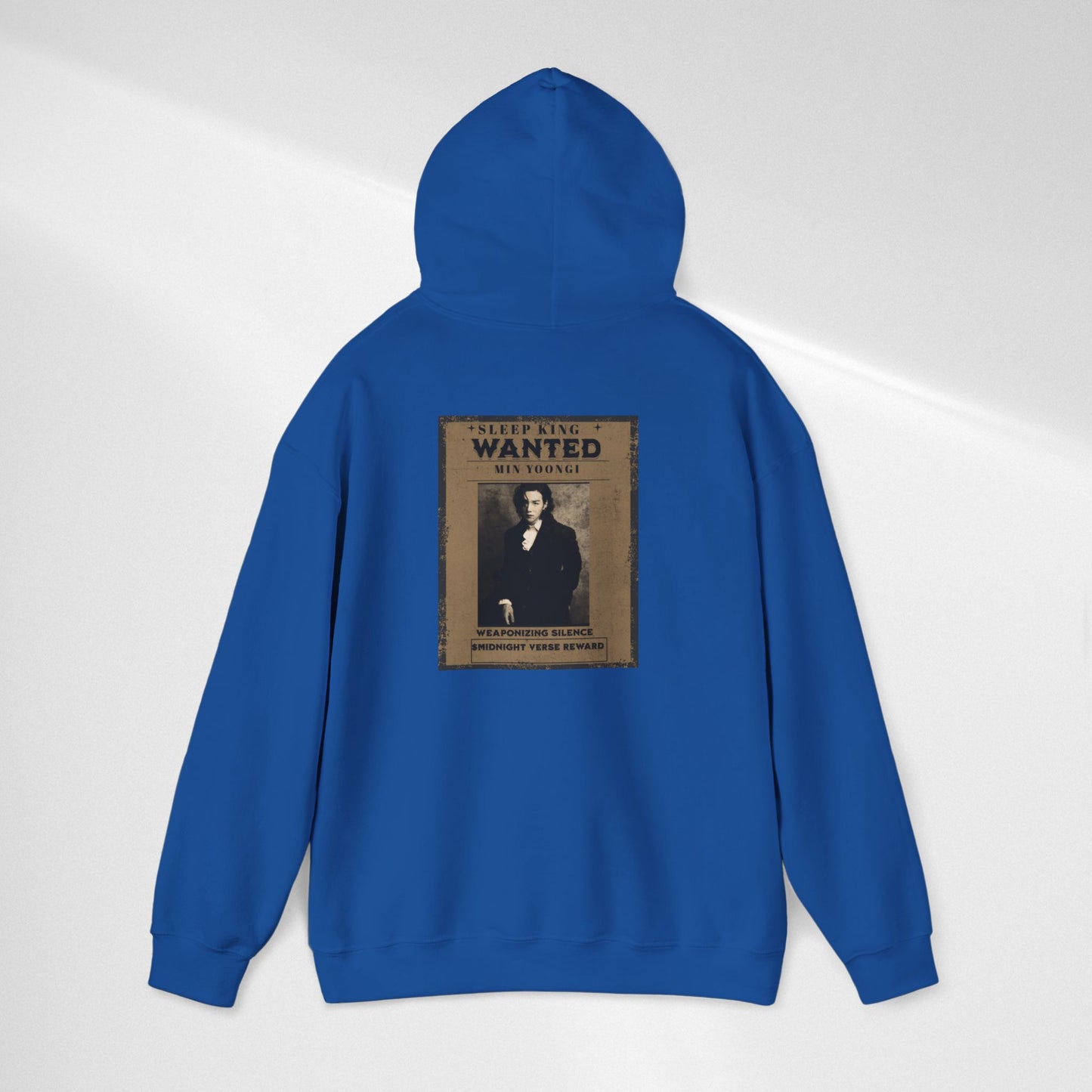 Suga Wanted Poster Hoodie — Vintage 'Wanted' Photo Sweatshirt