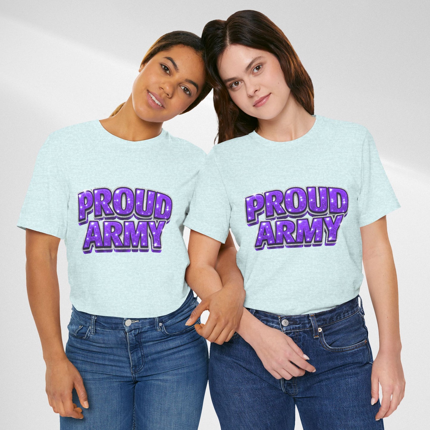 Proud Army T-Shirt — Bold Purple BTS Support Tee