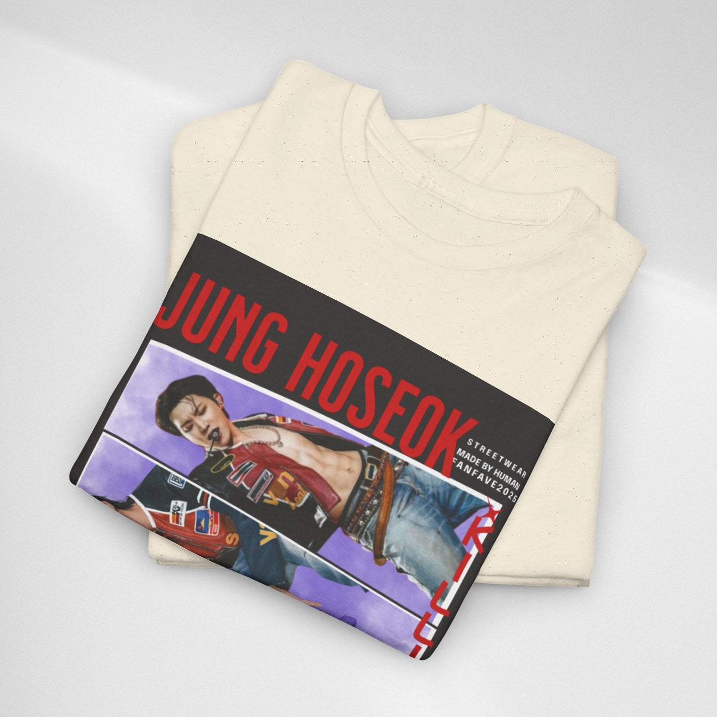 Jung Hoseok Photo Collage Tee — Retro K-Pop Fan Shirt