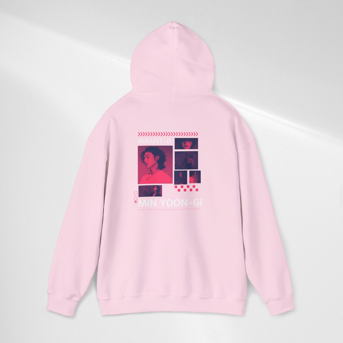 Min Yoon-gi Photo Grid Hoodie — K-Pop Retro Tour Aesthetic
