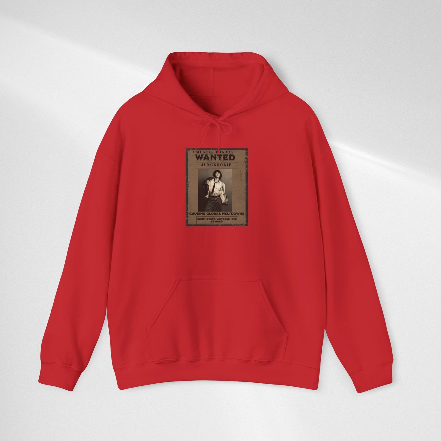 Hoodie — Vintage JK 'WANTED' Poster Graphic Pullover