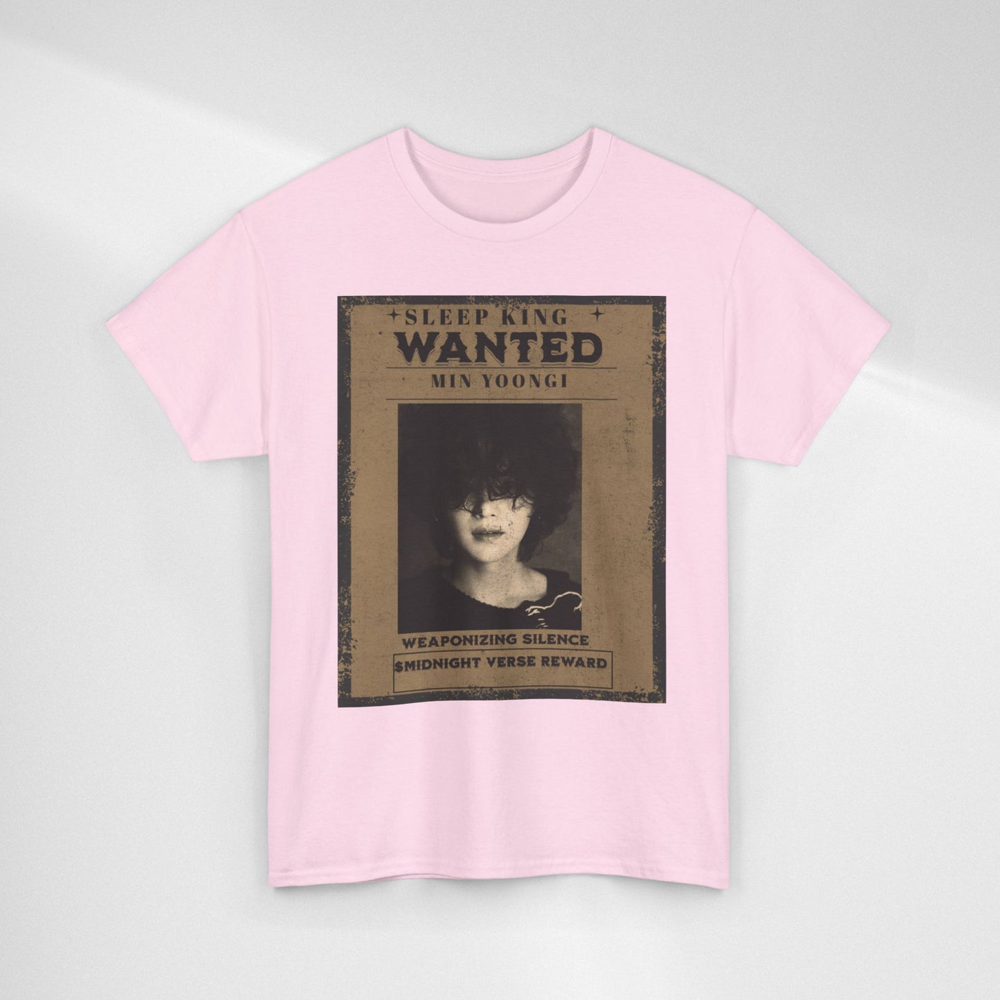 Suga Vintage “Sleeping Wanted” Retro Poster T-Shirt