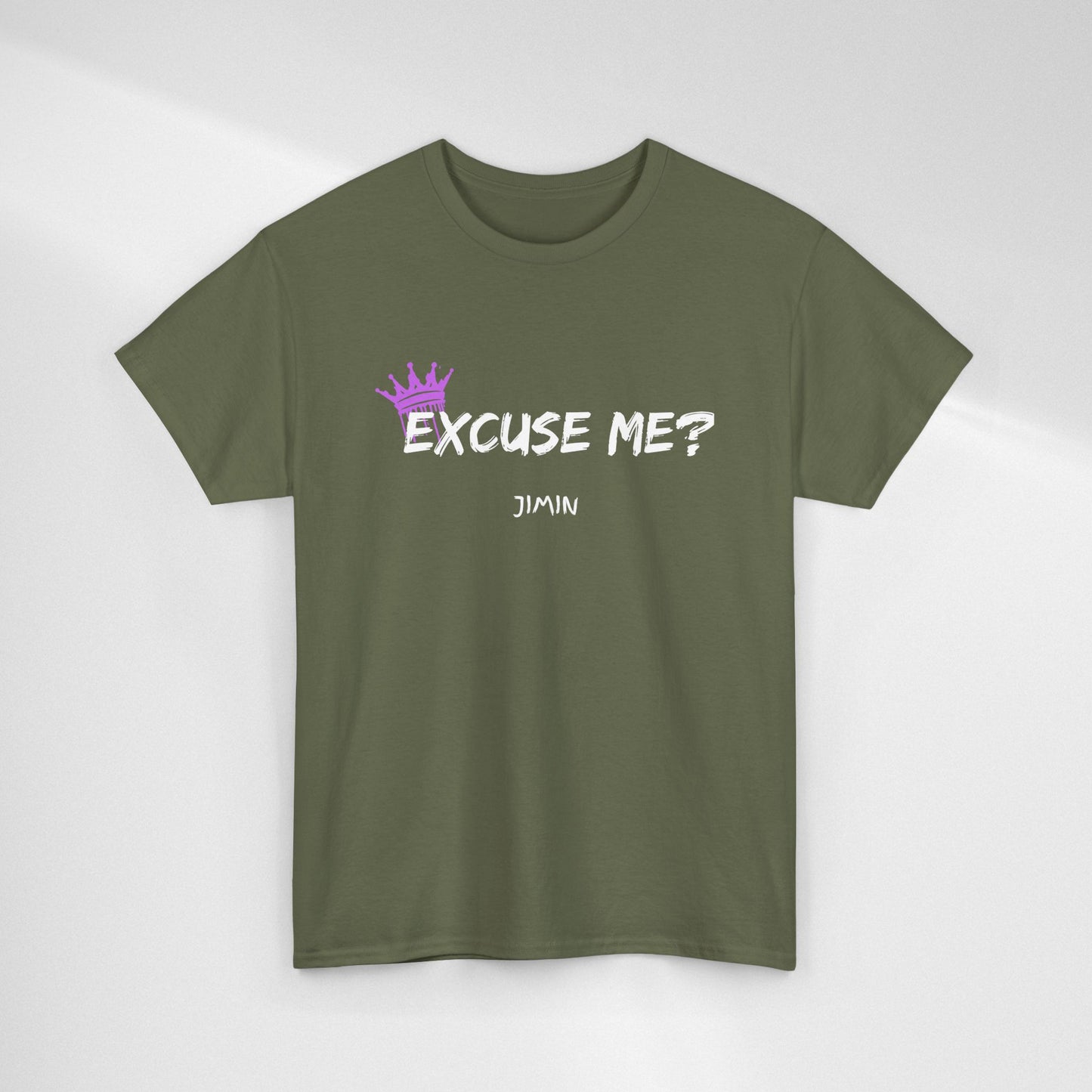 Excuse Me? Tee — Jimin Crown Graphic T‑Shirt