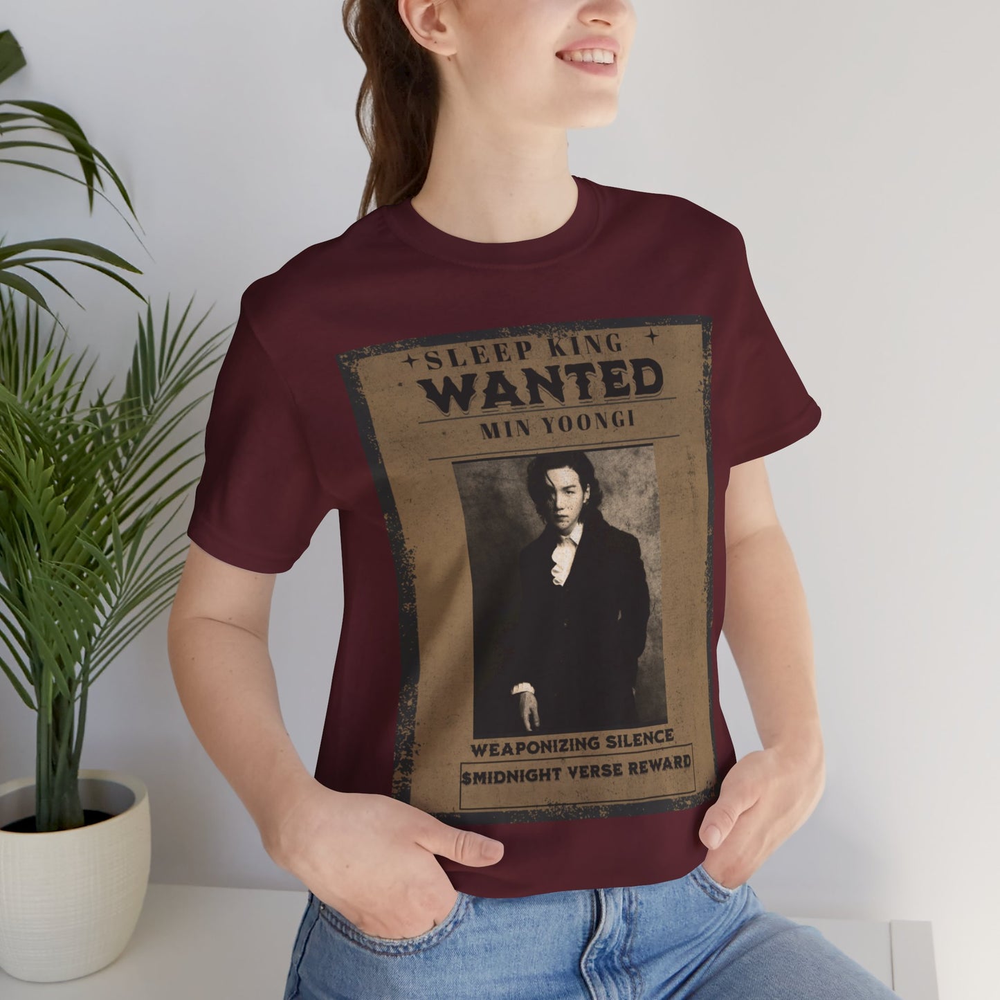 Sleep King Wanted Tee — Vintage 'Min Yoongi' Poster Shirt