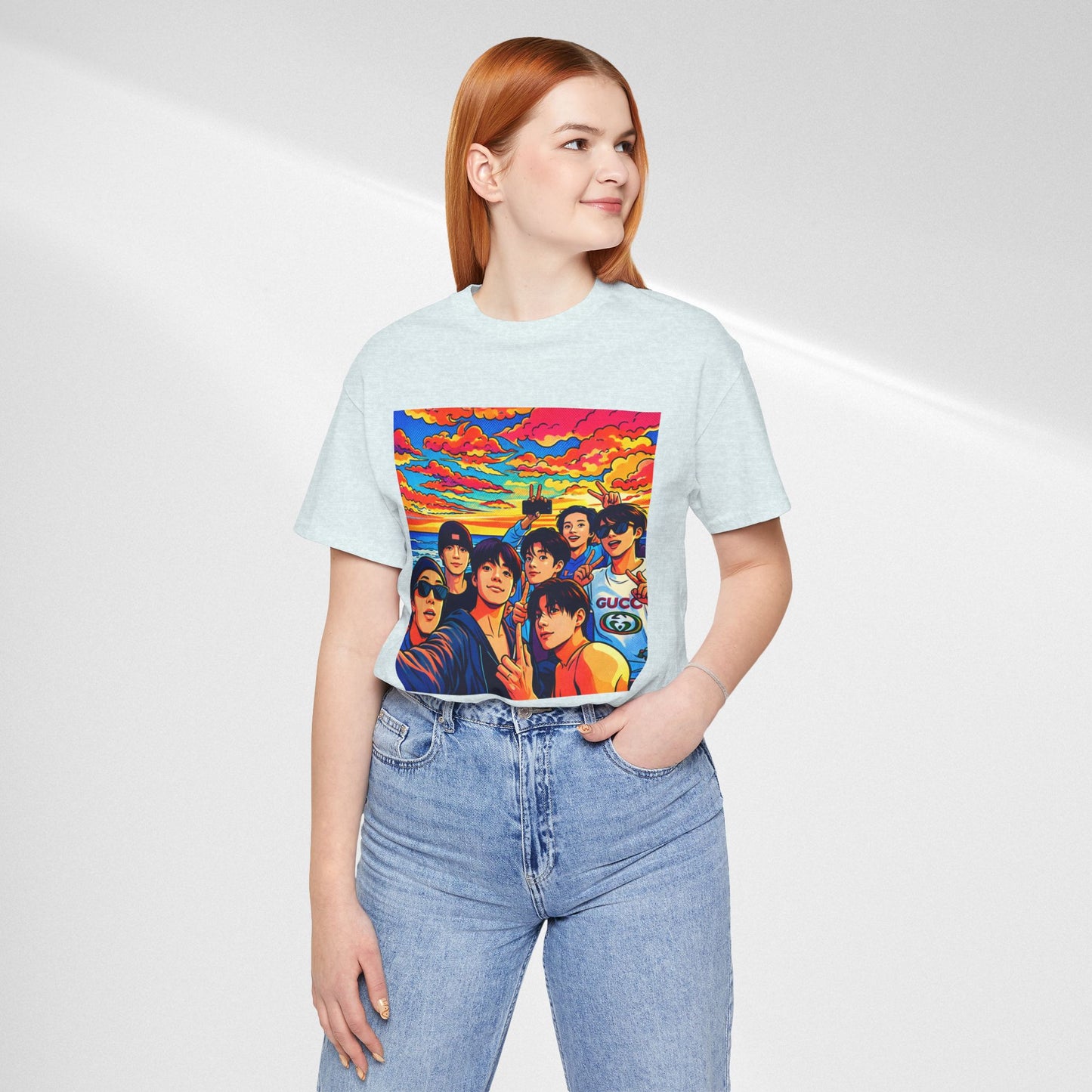 BTS Vibrant Sunset Group Portrait Tee