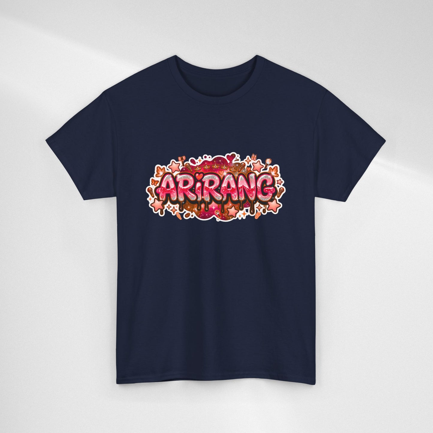 BTS Arirang Floral Graphic Tee - Korean Music Tribute Shirt