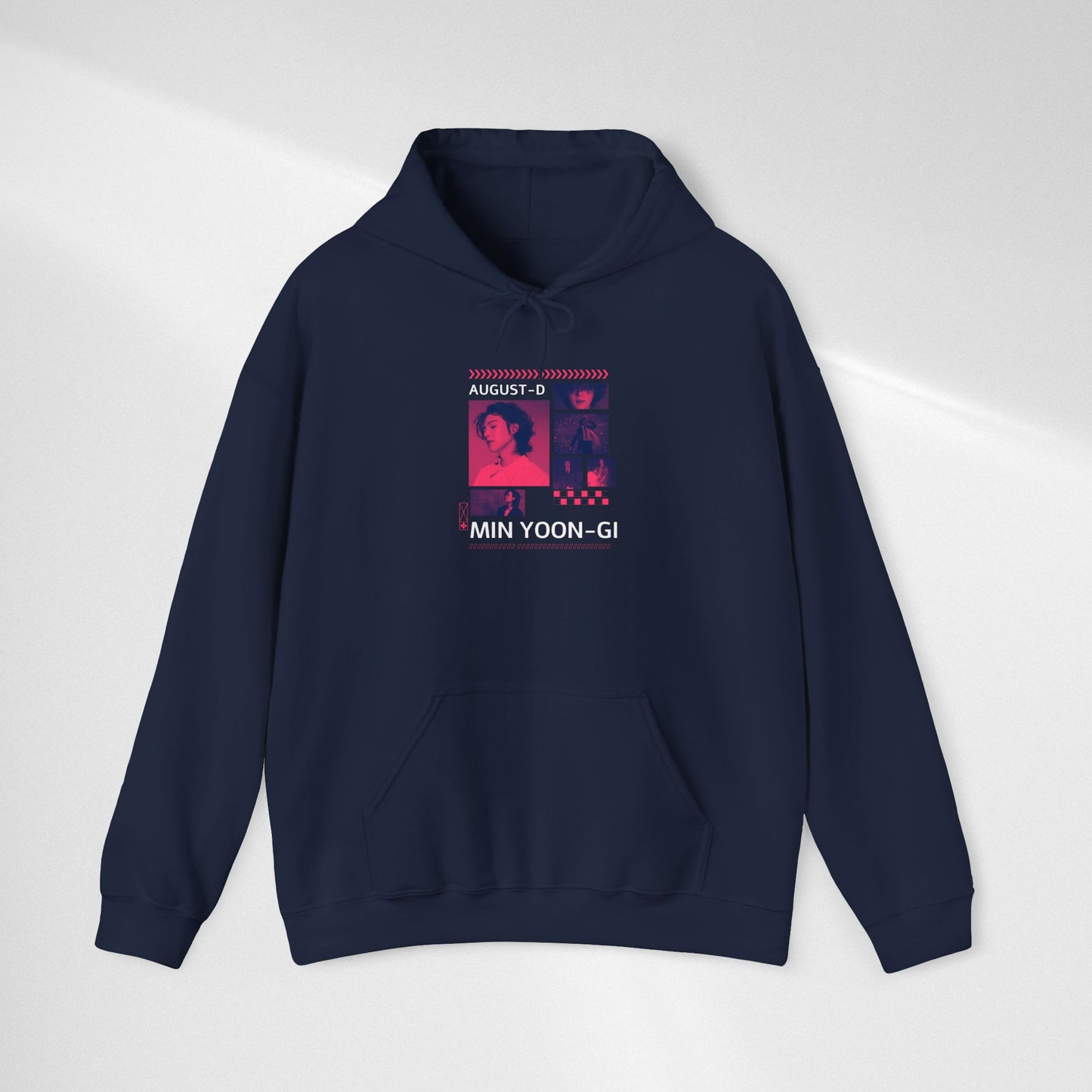 Min Yoon-gi Photo Grid Hoodie — K-Pop Retro Tour Aesthetic