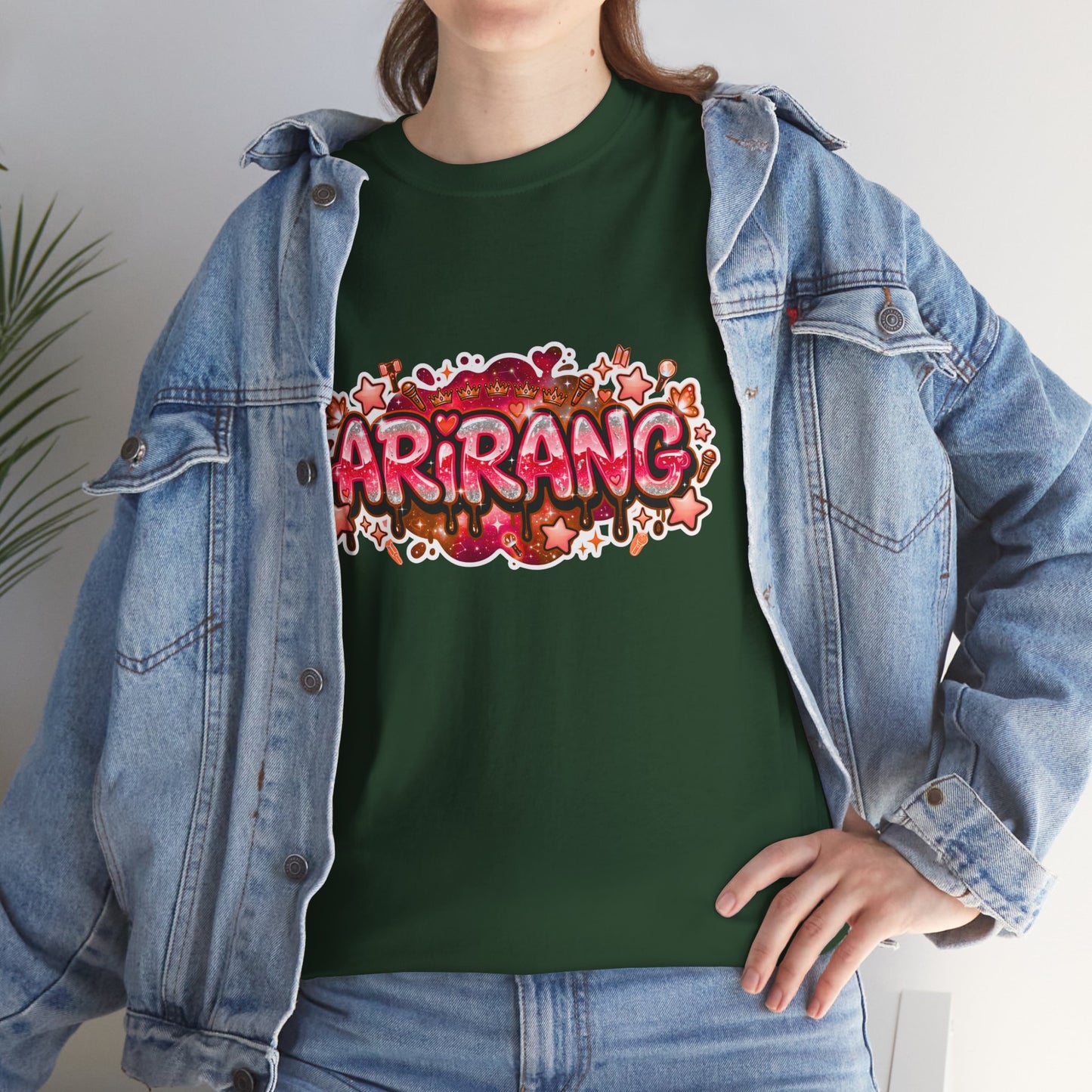 BTS Arirang Floral Graphic Tee - Korean Music Tribute Shirt