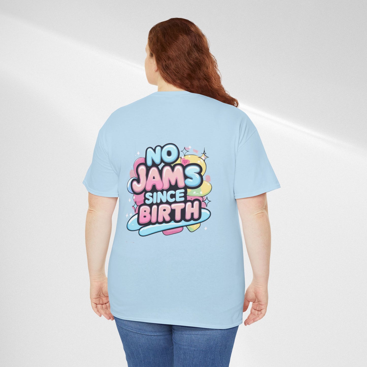 No Jams Since Birth T-Shirt — Cute Pastel Graphic Tee