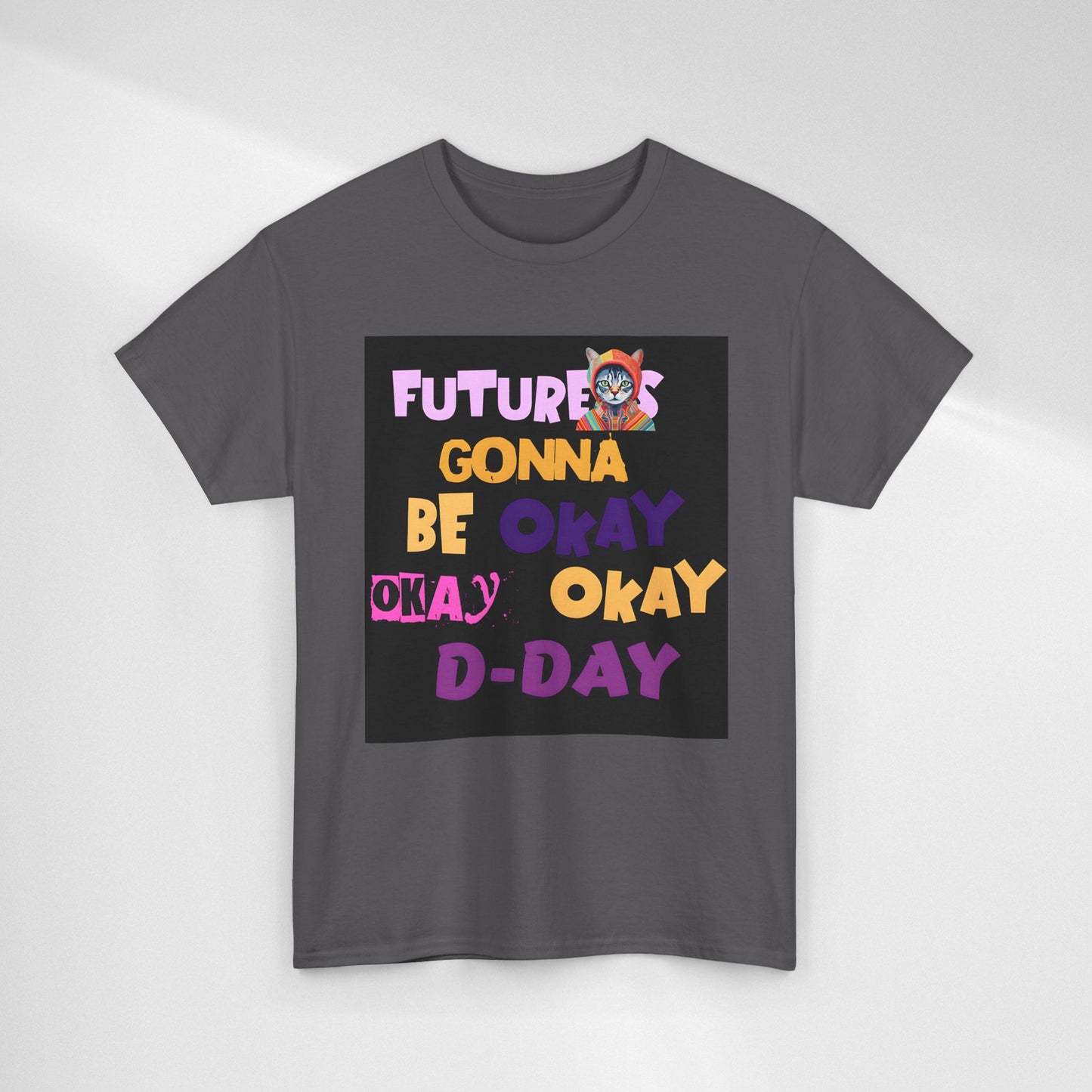 Future's Gonna Be Okay D-Day T-Shirt — Positive Retro Graphic Tee