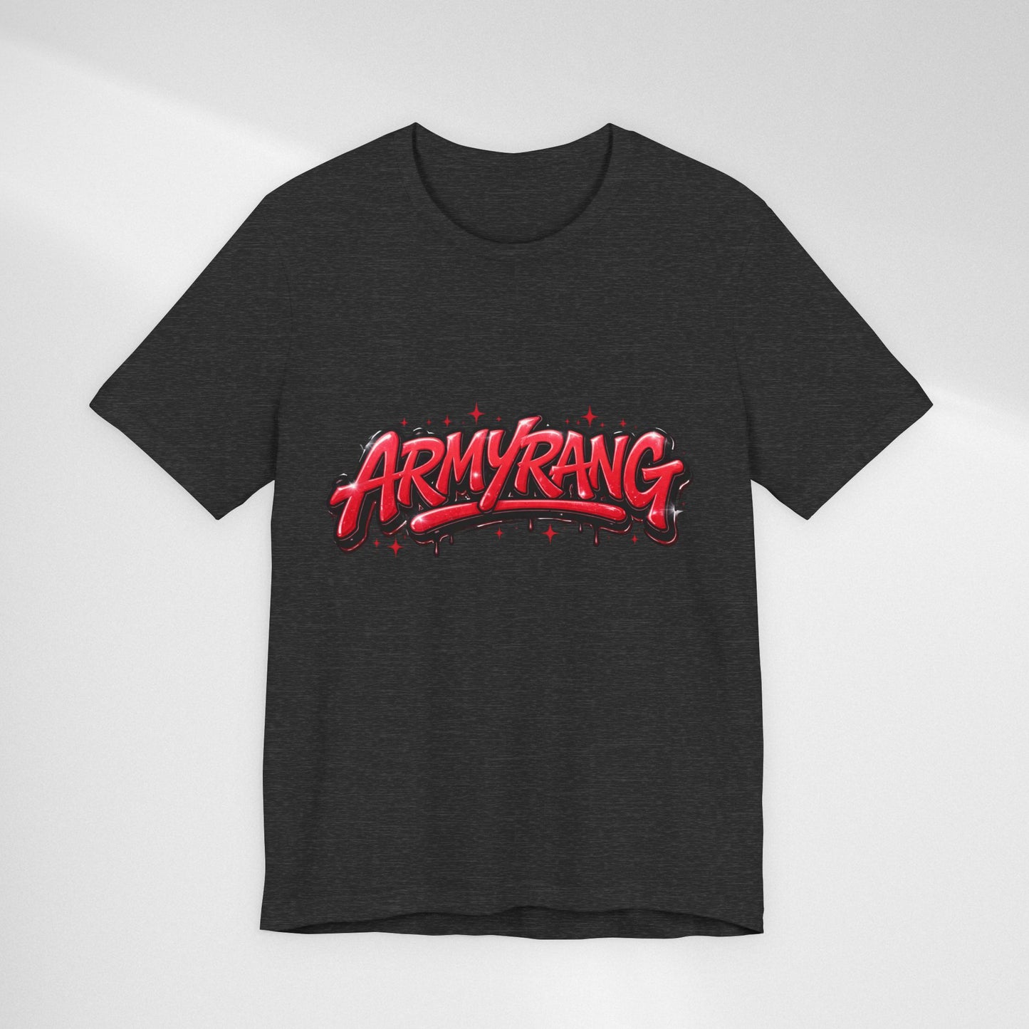 BTS T-Shirt — 'ARMYRANG' Red Graffiti Logo Tee