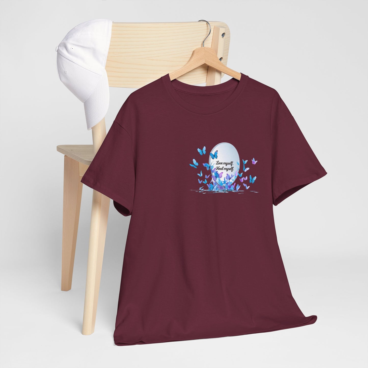 Butterfly Moon T-Shirt — "Strength Through Change" Inspirational Tee