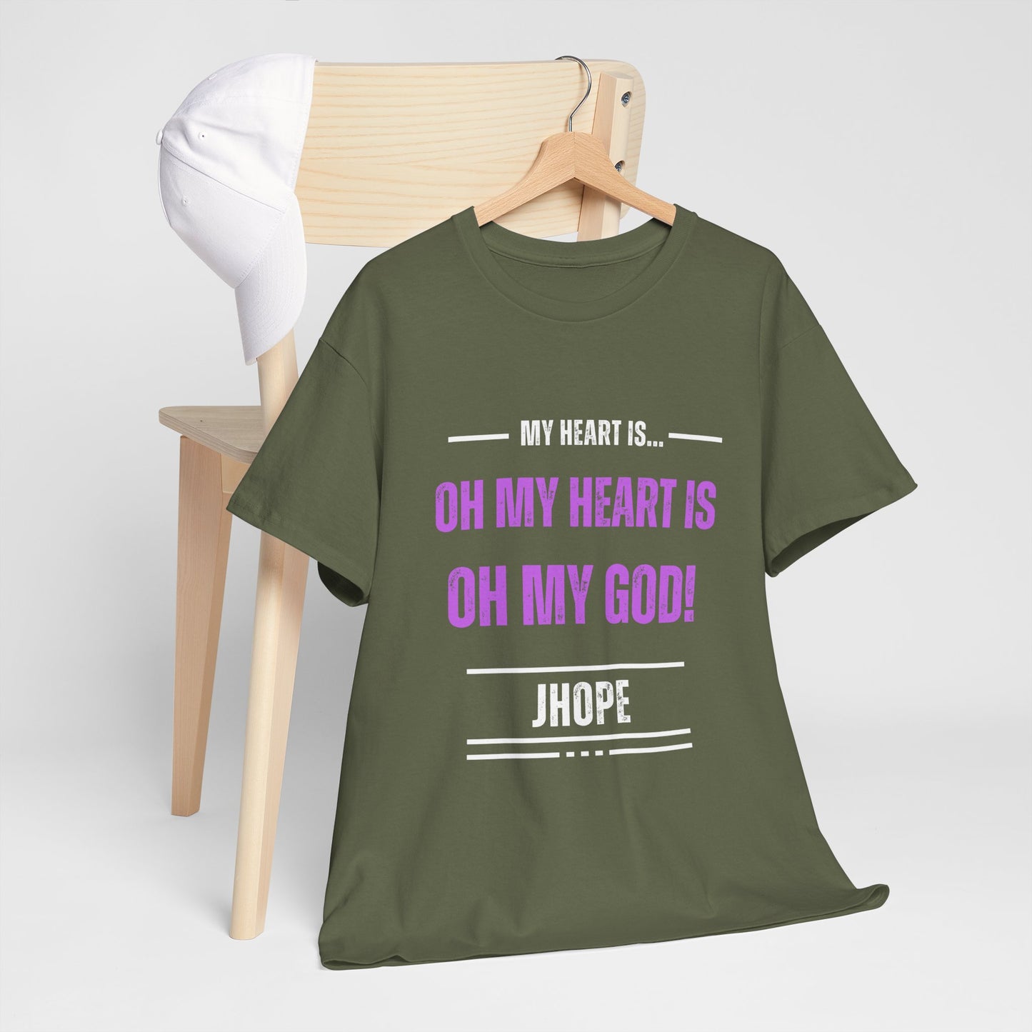 Graphic Tee — "Oh My Heart Is Oh My God!" J-Hope Fan Shirt