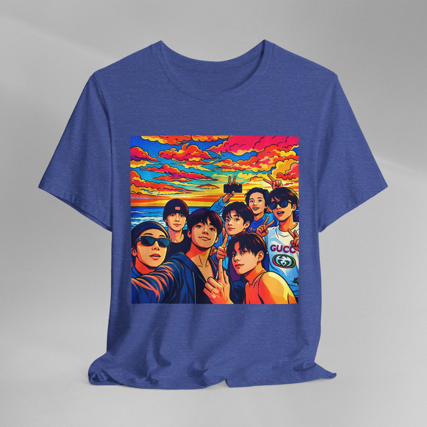 BTS Vibrant Sunset Group Portrait Tee