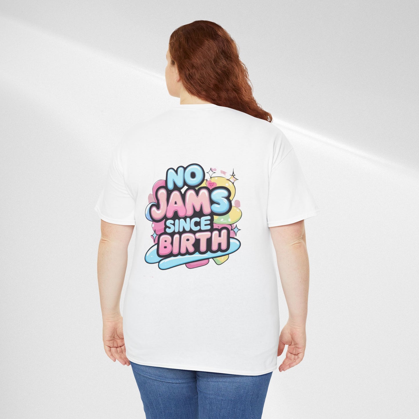 No Jams Since Birth T-Shirt — Cute Pastel Graphic Tee