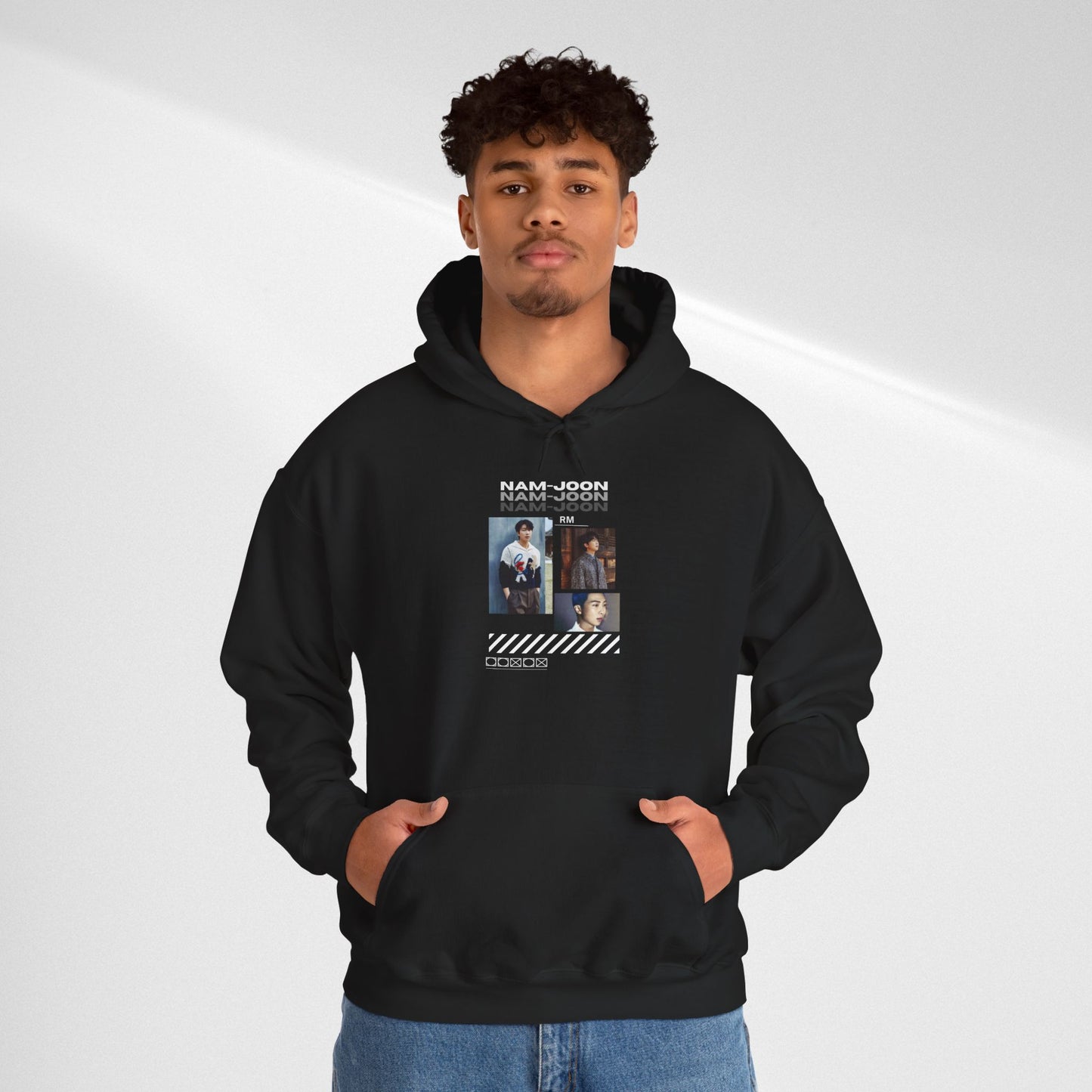 NAMJOON Hoodie — Retro Filmstrip Portrait Pullover