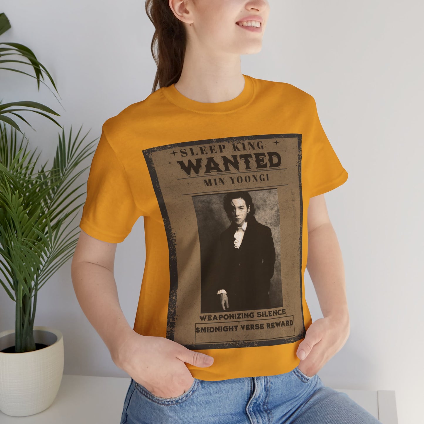 Sleep King Wanted Tee — Vintage 'Min Yoongi' Poster Shirt