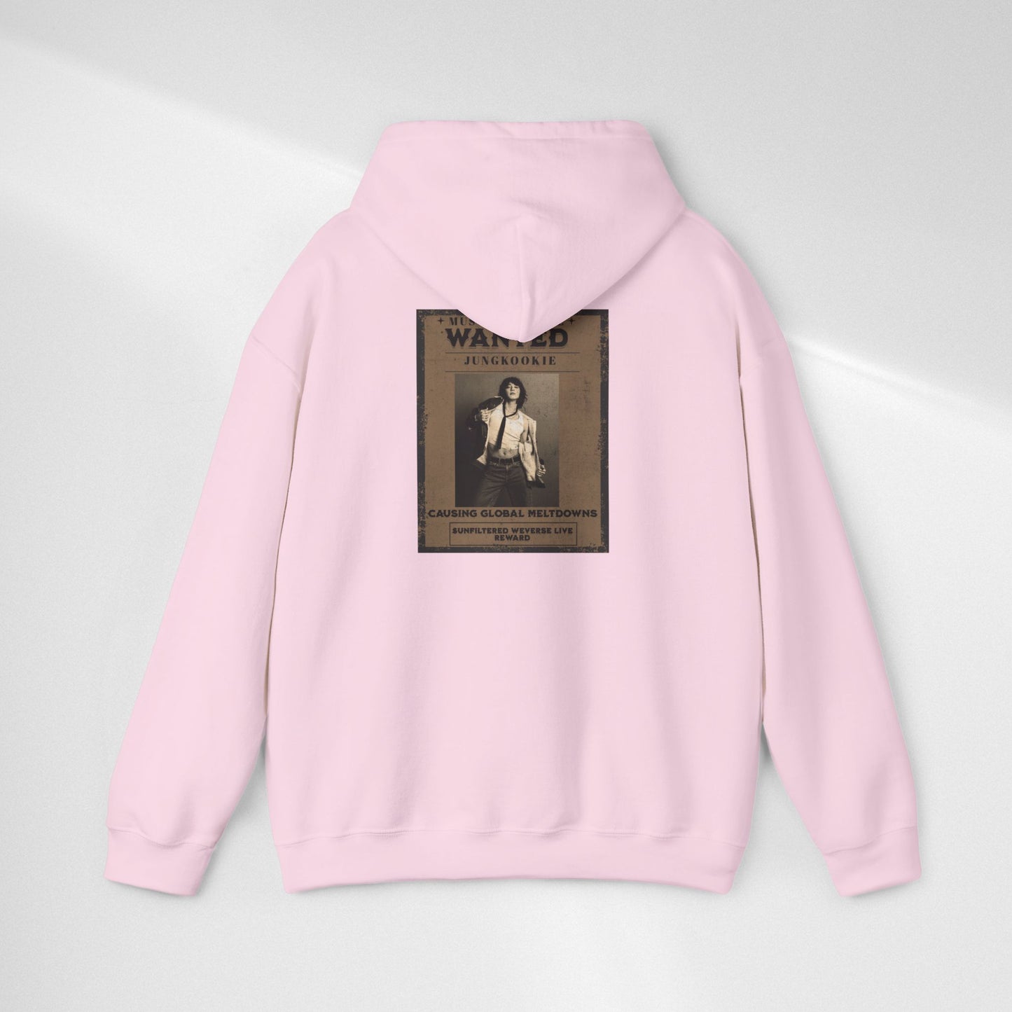 Hoodie — Vintage JK 'WANTED' Poster Graphic Pullover