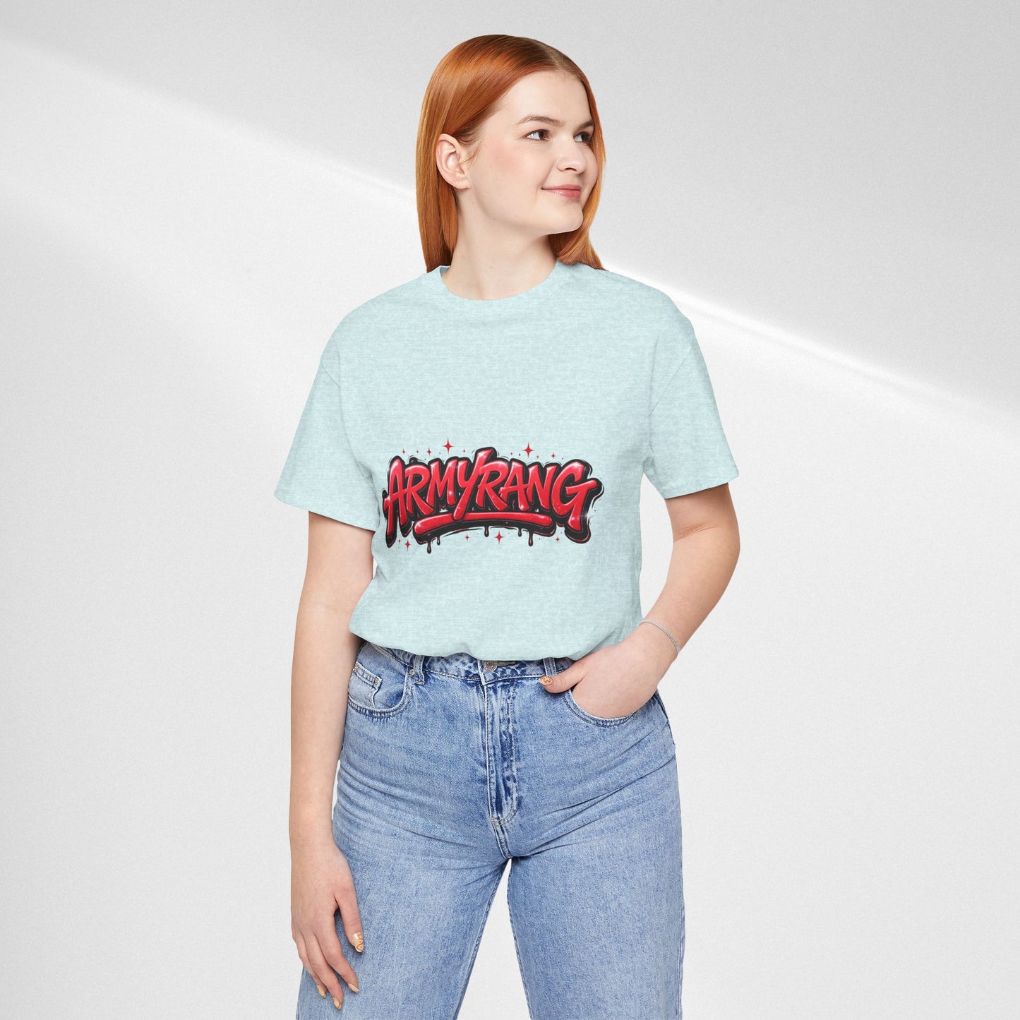 BTS T-Shirt — 'ARMYRANG' Red Graffiti Logo Tee