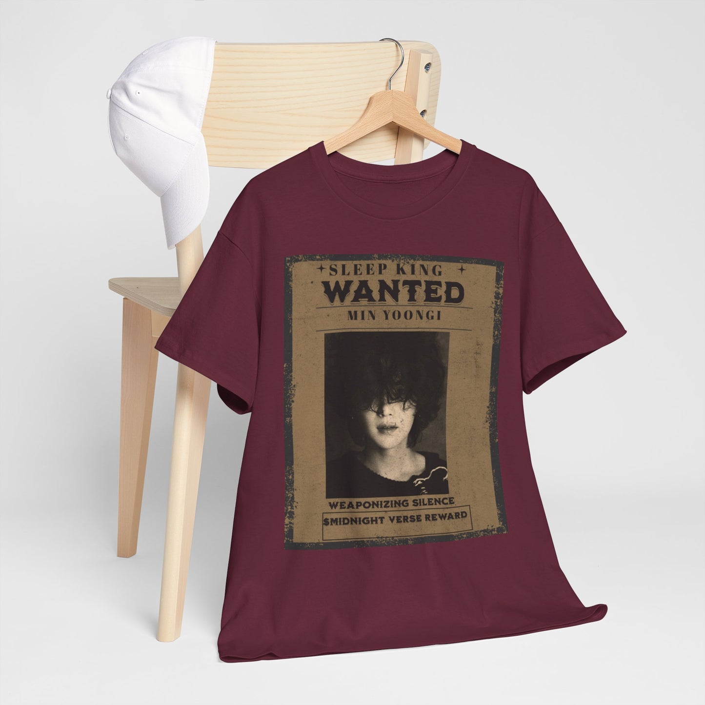 Suga Vintage “Sleeping Wanted” Retro Poster T-Shirt