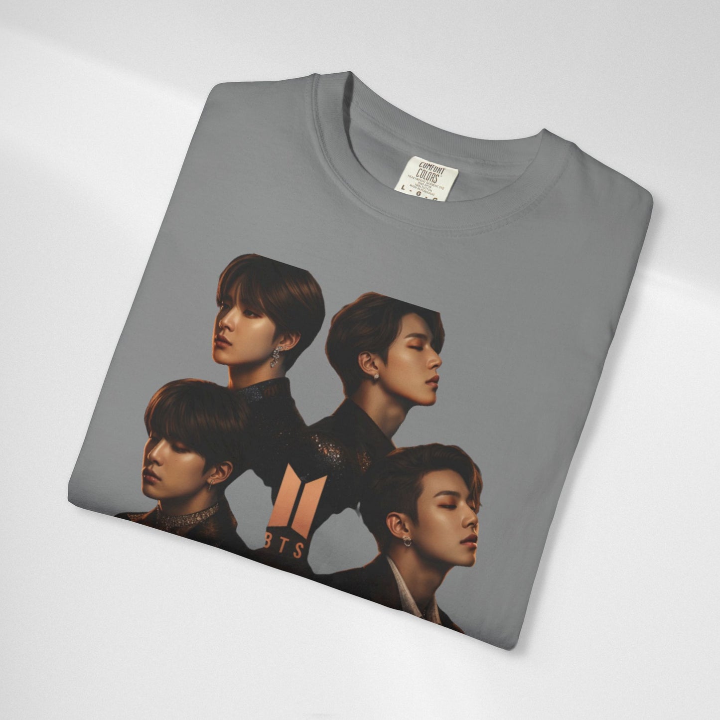 BTS Portrait Collage T-Shirt — Dark Mood Graphic Tee
