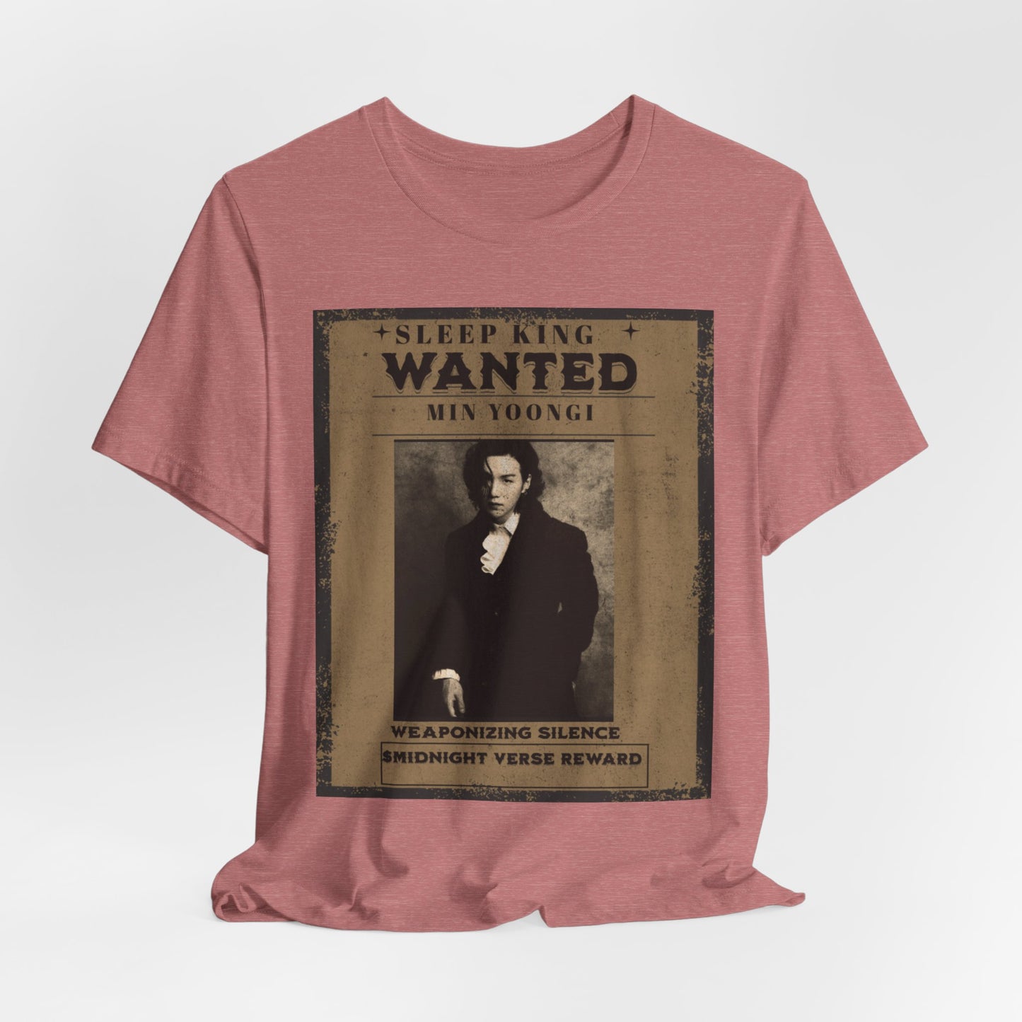 Sleep King Wanted Tee — Vintage 'Min Yoongi' Poster Shirt