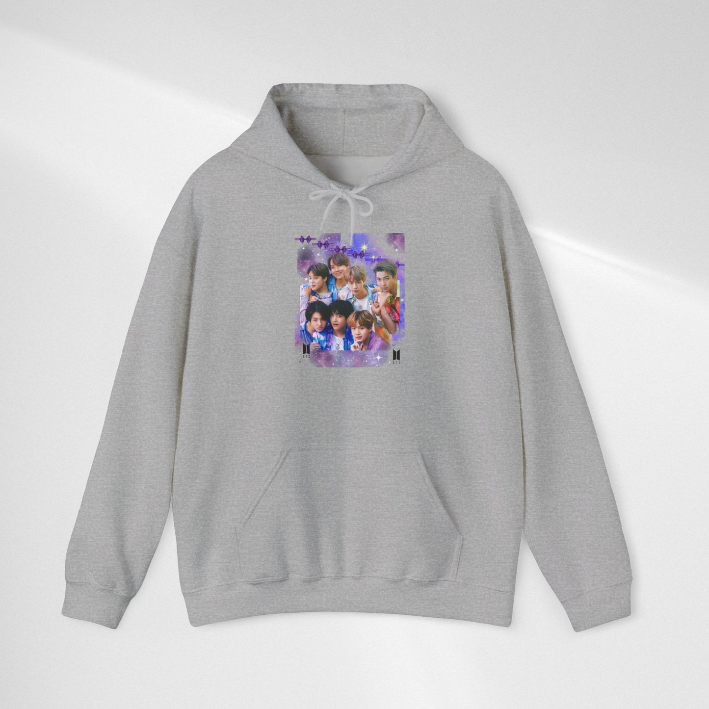 BTS Hoodie — Purple Collage Photo Graphic Hoodie