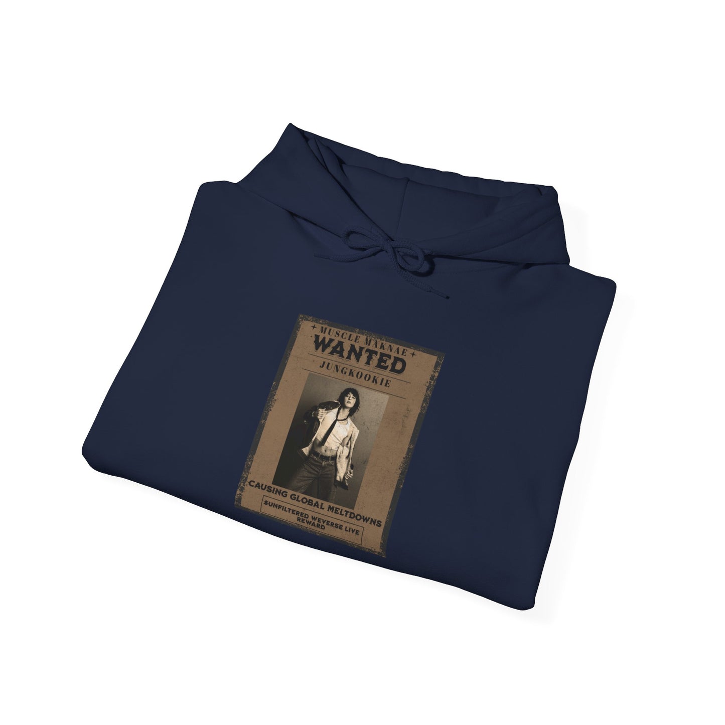Hoodie — Vintage JK 'WANTED' Poster Graphic Pullover