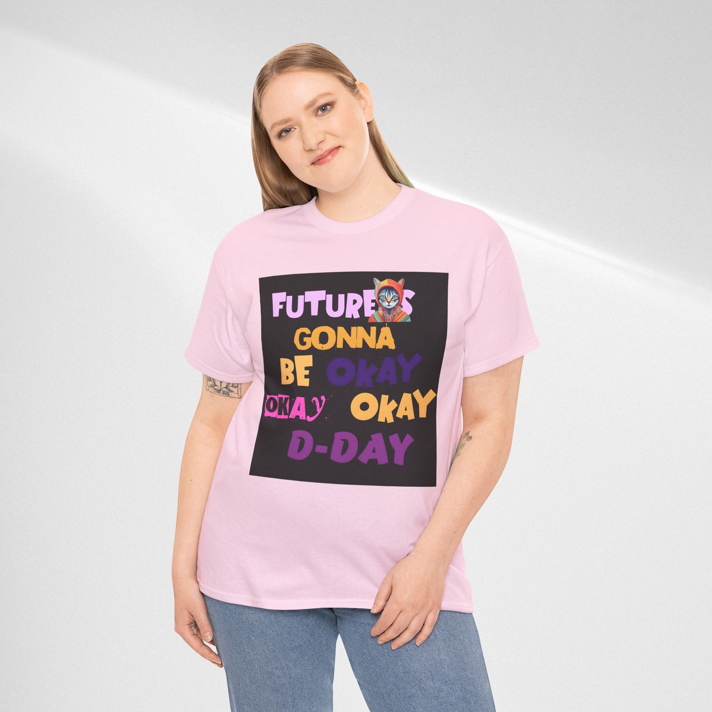 Future's Gonna Be Okay D-Day T-Shirt — Positive Retro Graphic Tee
