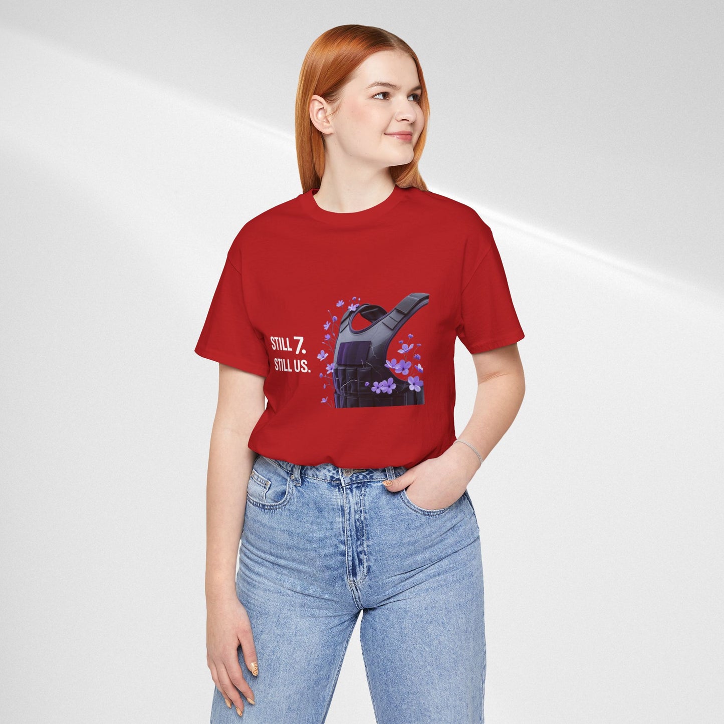 Bulletproof Vest Floral Tee — “I Am The Proof” Graphic T‑Shirt