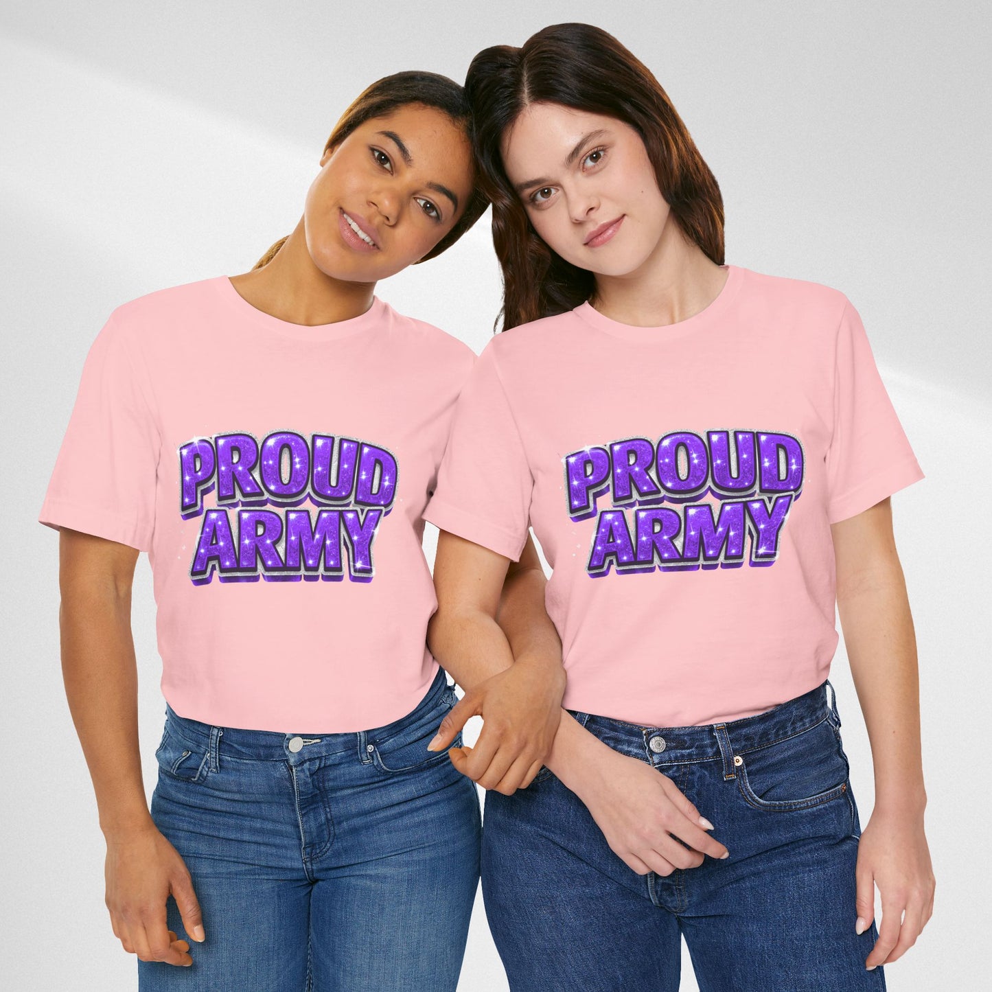 Proud Army T-Shirt — Bold Purple BTS Support Tee