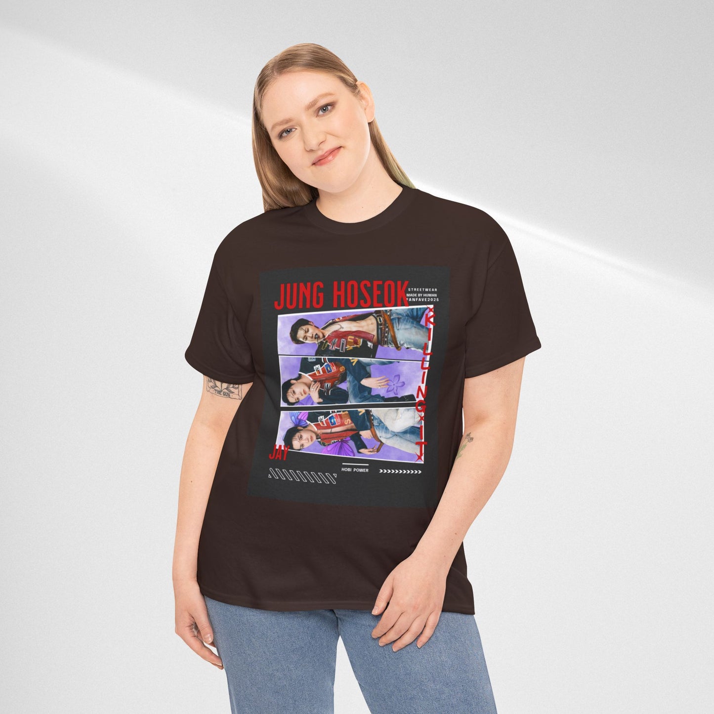 Jung Hoseok Photo Collage Tee — Retro K-Pop Fan Shirt