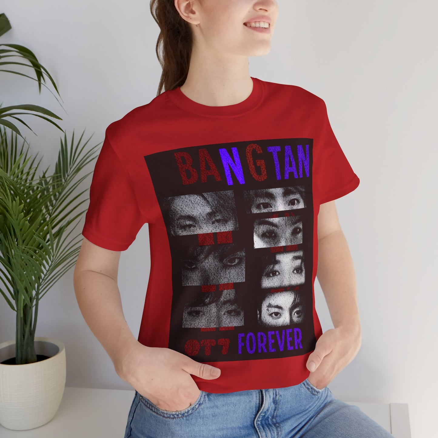 Bangtan Forever BTS Eyes Graphic Tee – K‑Pop Fan Shirt