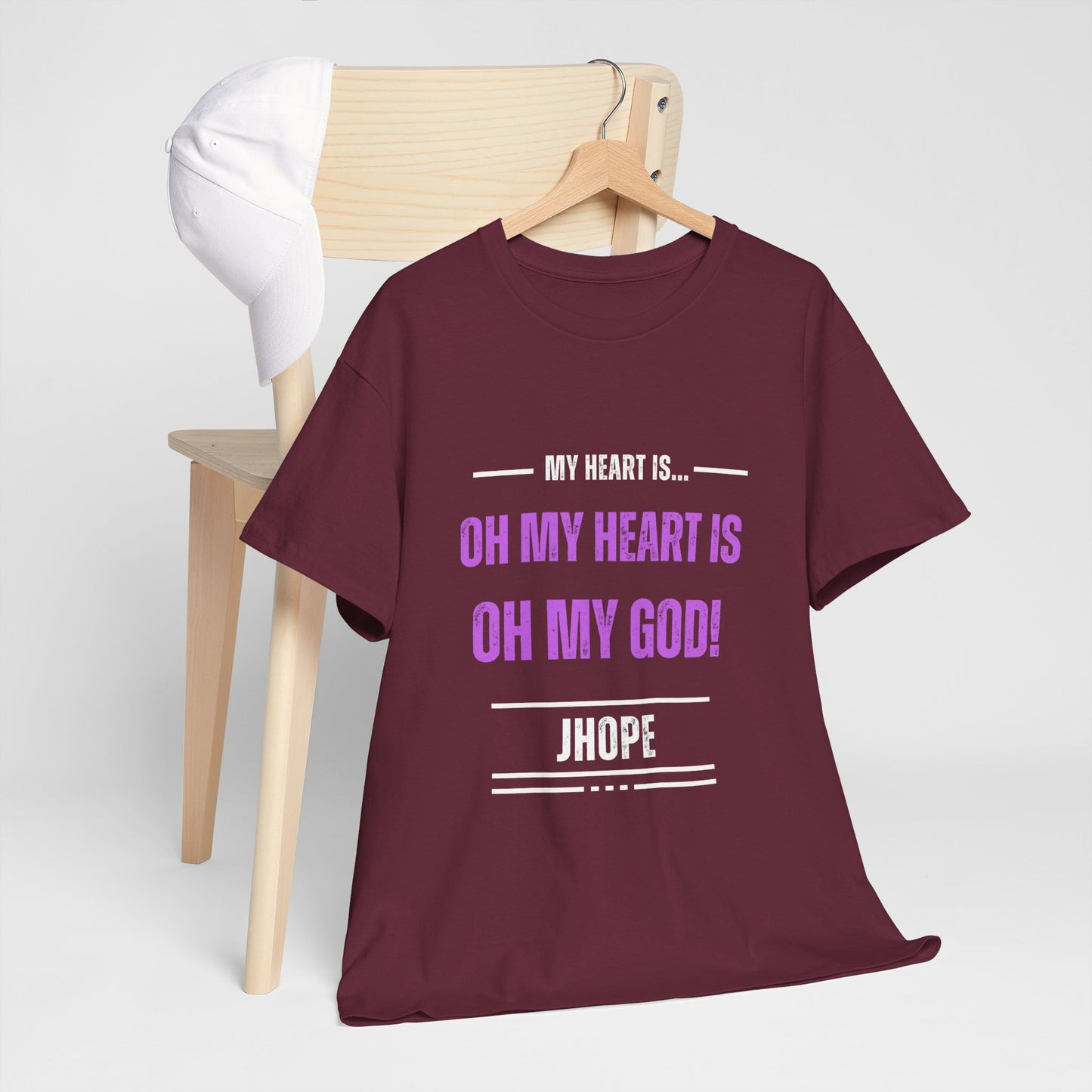Graphic Tee — "Oh My Heart Is Oh My God!" J-Hope Fan Shirt