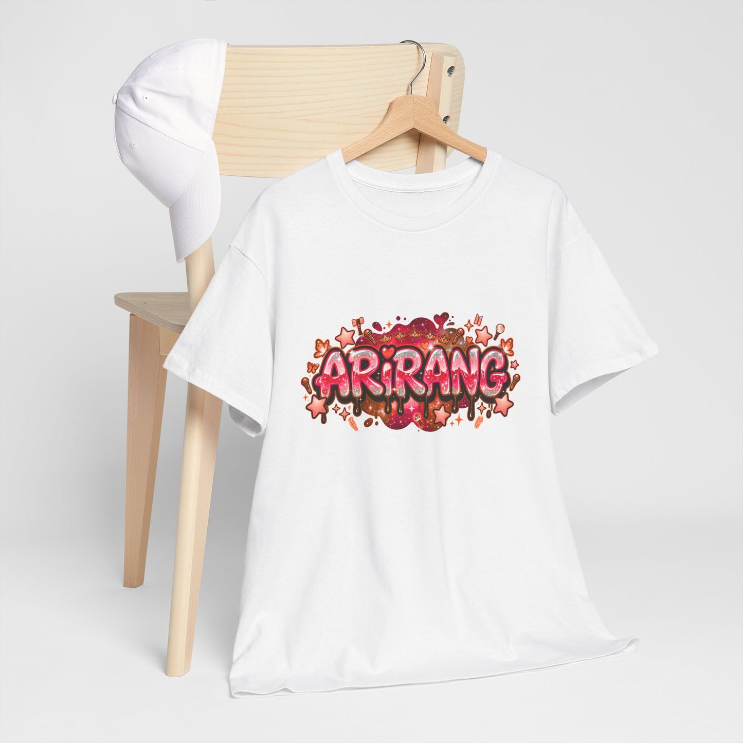 BTS Arirang Floral Graphic Tee - Korean Music Tribute Shirt