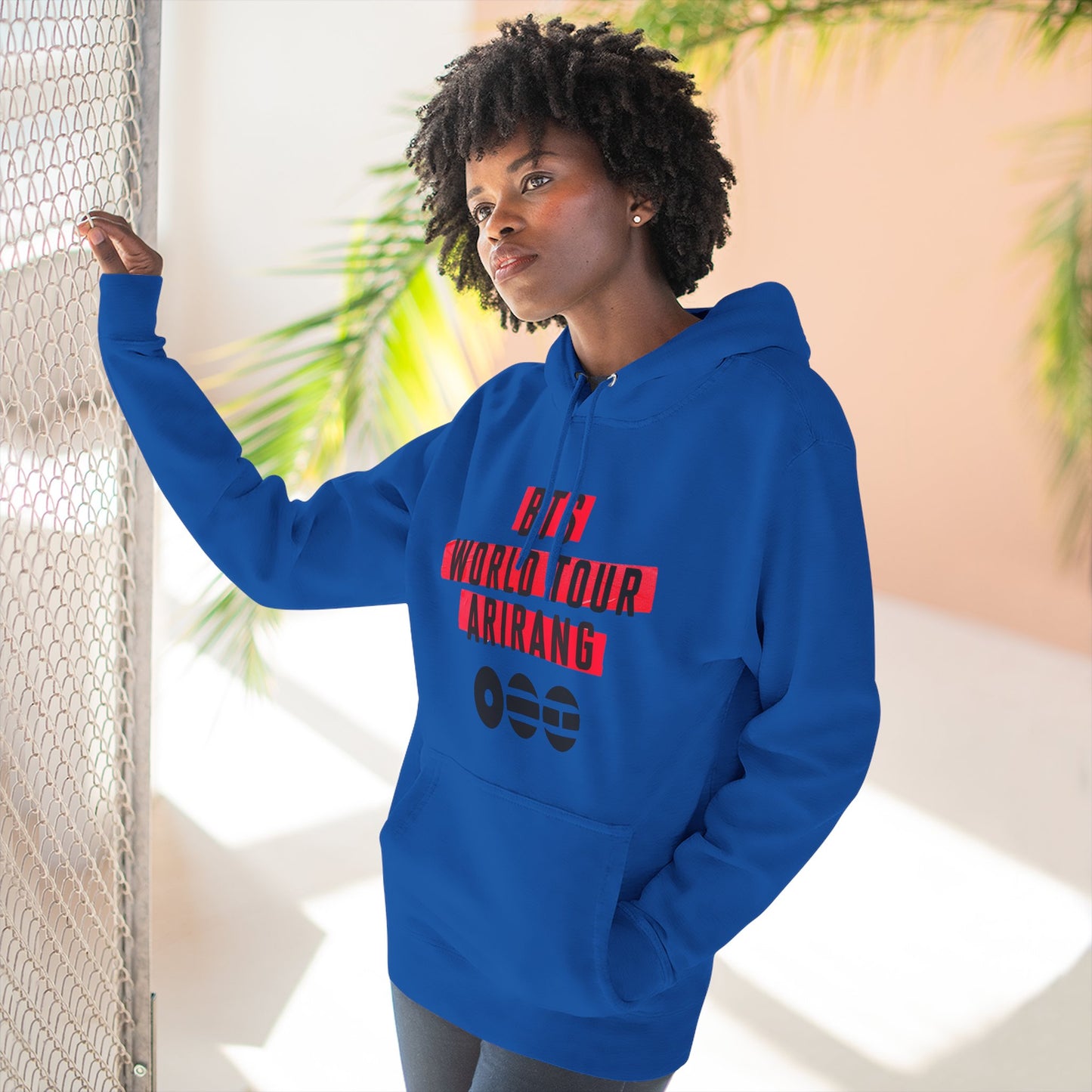 BTS World Tour Hoodie — 'Arirang' Fleece Pullover with Tour Dates